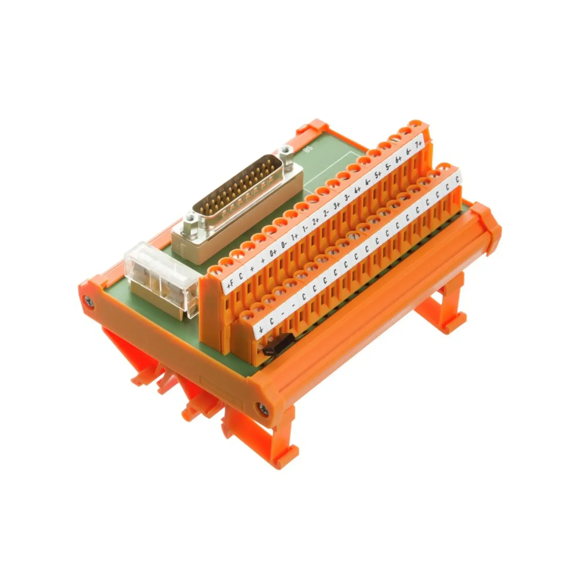 Weidmüller 1308250000 Interface module with terminal, connector, built-in, D-sub connectors, acc. to IEC 60807 / DIN 41652, 25-pole plug, LMNZF 5.08mm, Tension-clamp connec (img_001)