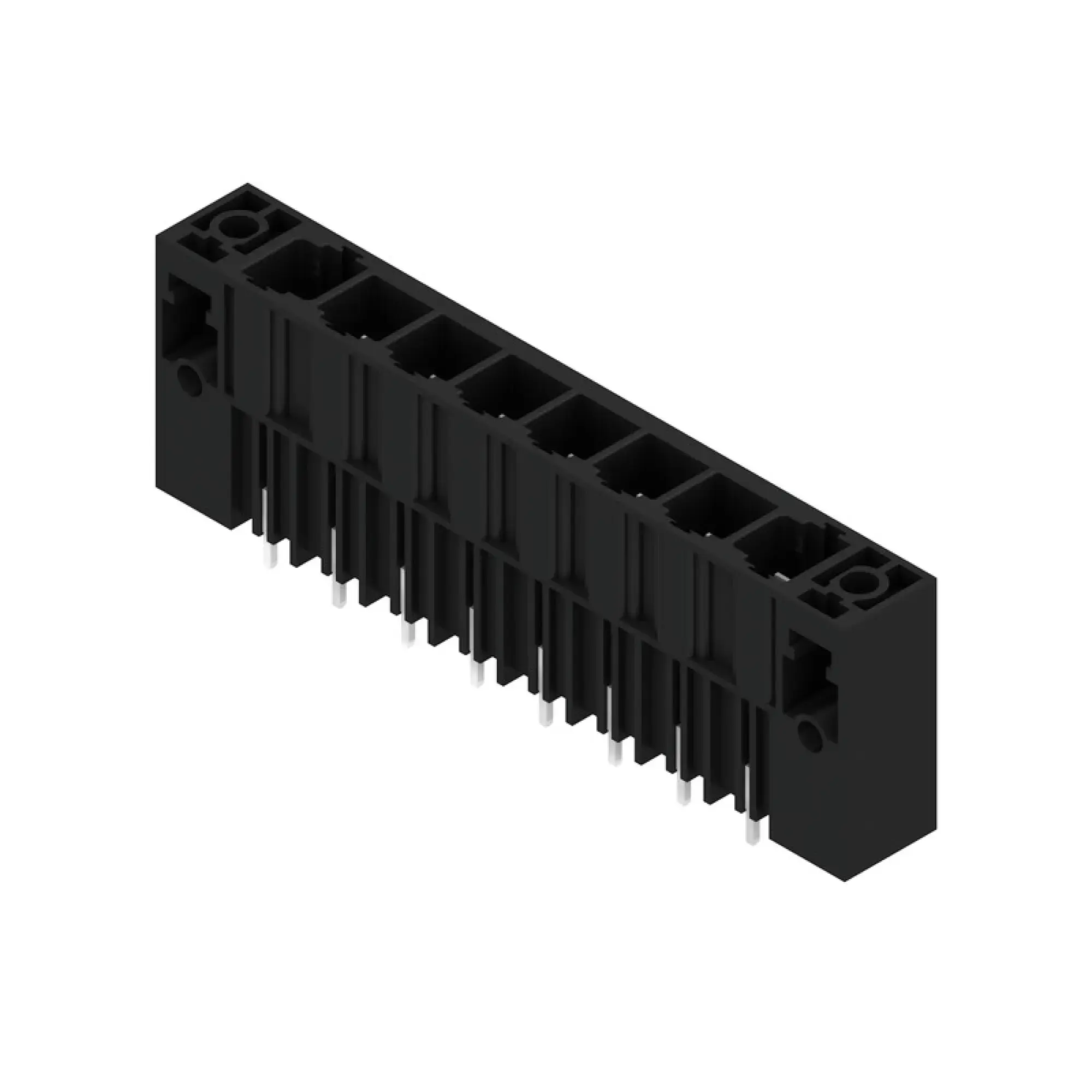 Weidmüller 1850940000 PCB connector (board connection), 1000 V, 78.3 A, Pitch in mm: 10.16, Number of poles: 8, THT solder connection, Box (img_001)