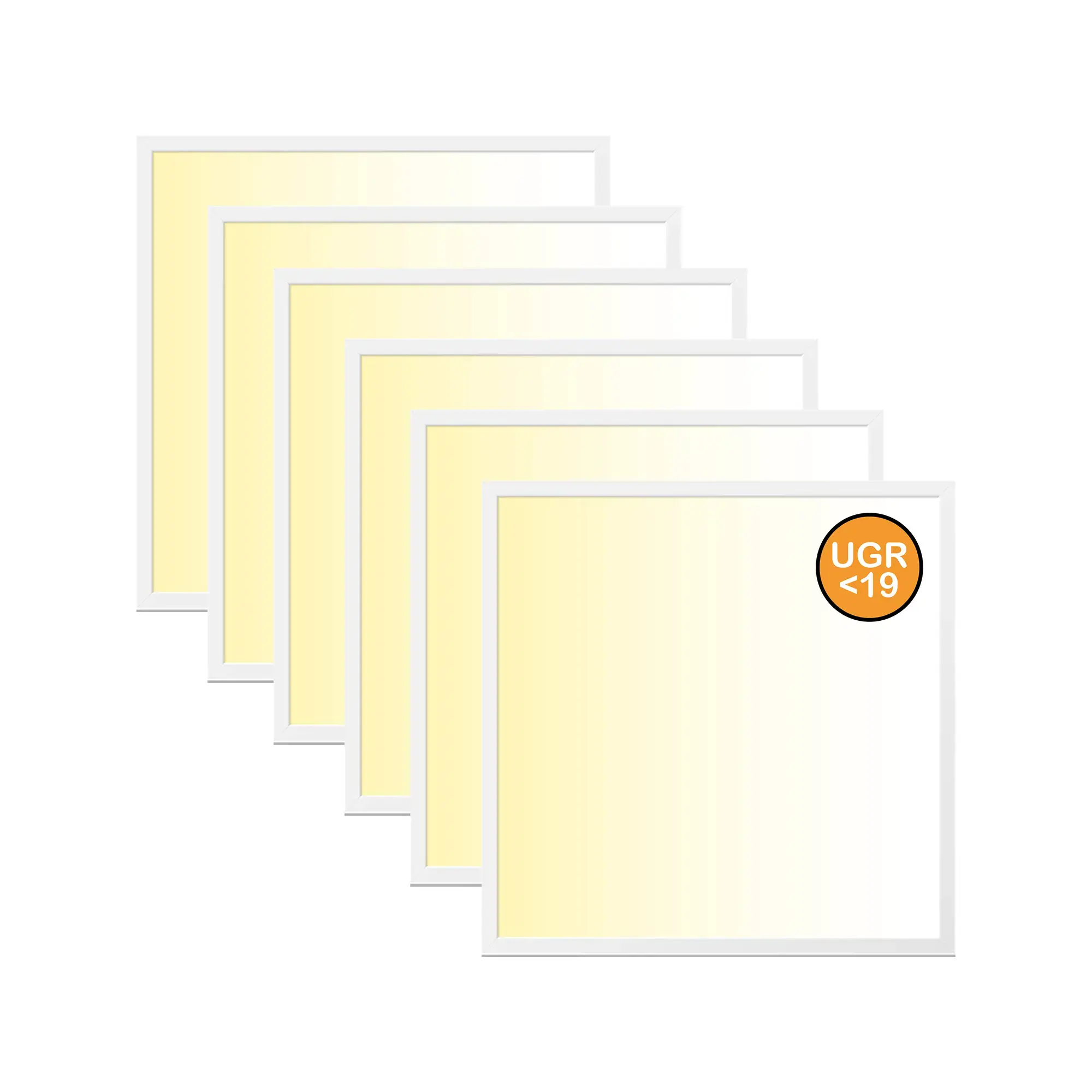 WSU Lights WS000001527-6 6-pack LED Panel, 62x62, warm white 3000K, 40W, 4400lm, UGR