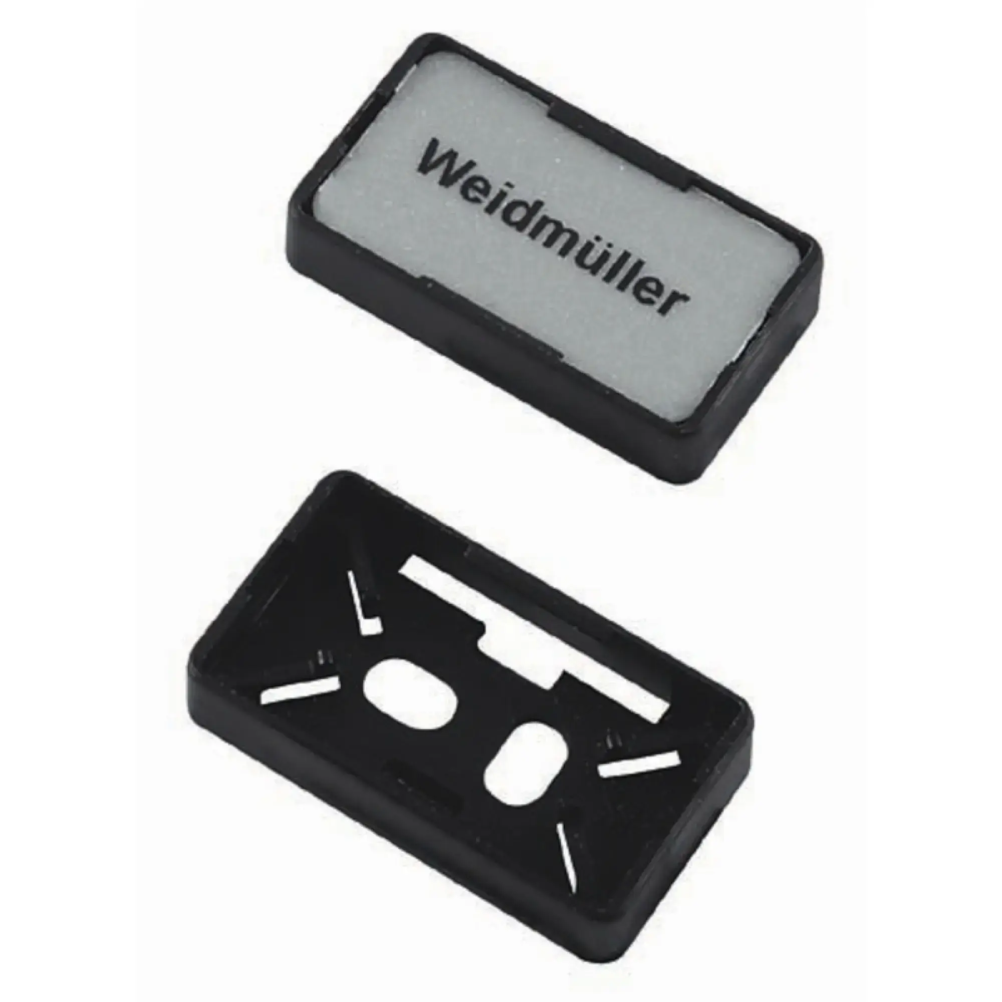 Weidmüller 1790430000 Device marking holder, Width: 17 mm, black, Polyamide 66, UL 94 flammability rating: V-2, Operating temperature range: -40...100 °C (img_001) Weidmüller 1790430000 Device marking holder, Width: 17 mm, black, Polyamide 66, UL 94 flammability rating: V-2, Operating temperature range: -40...100 °C (img_001)