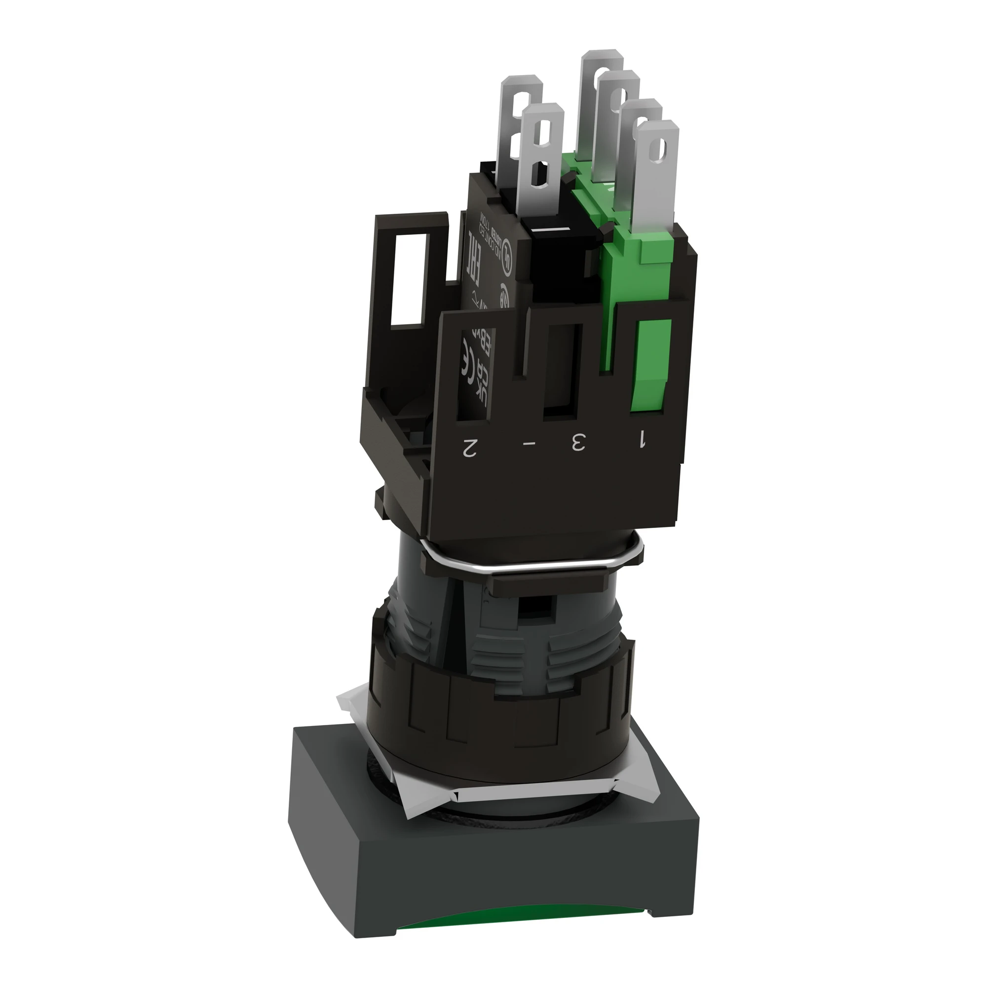 Schneider Electric XB6DW3B1B Illuminated push-button, green Ø 16, flat, without latching, 24 V, 1NO (img_004)