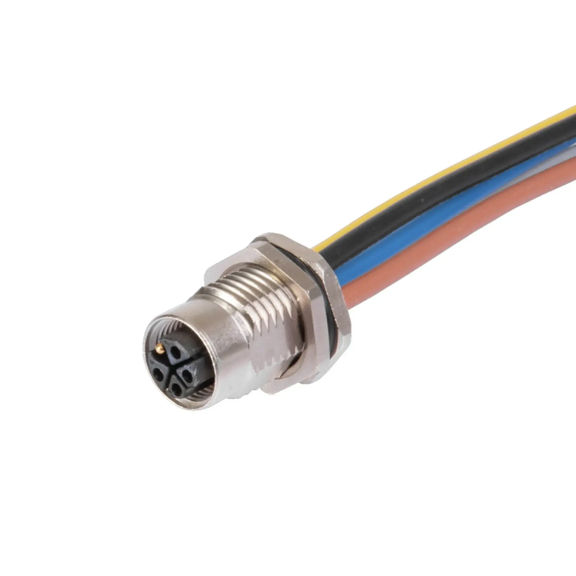 Weidmüller 2968070000 Round plug ,Built-in (with cable), M12, Number of poles: 5, 0.2 m, 2.5 mm² (img_001)