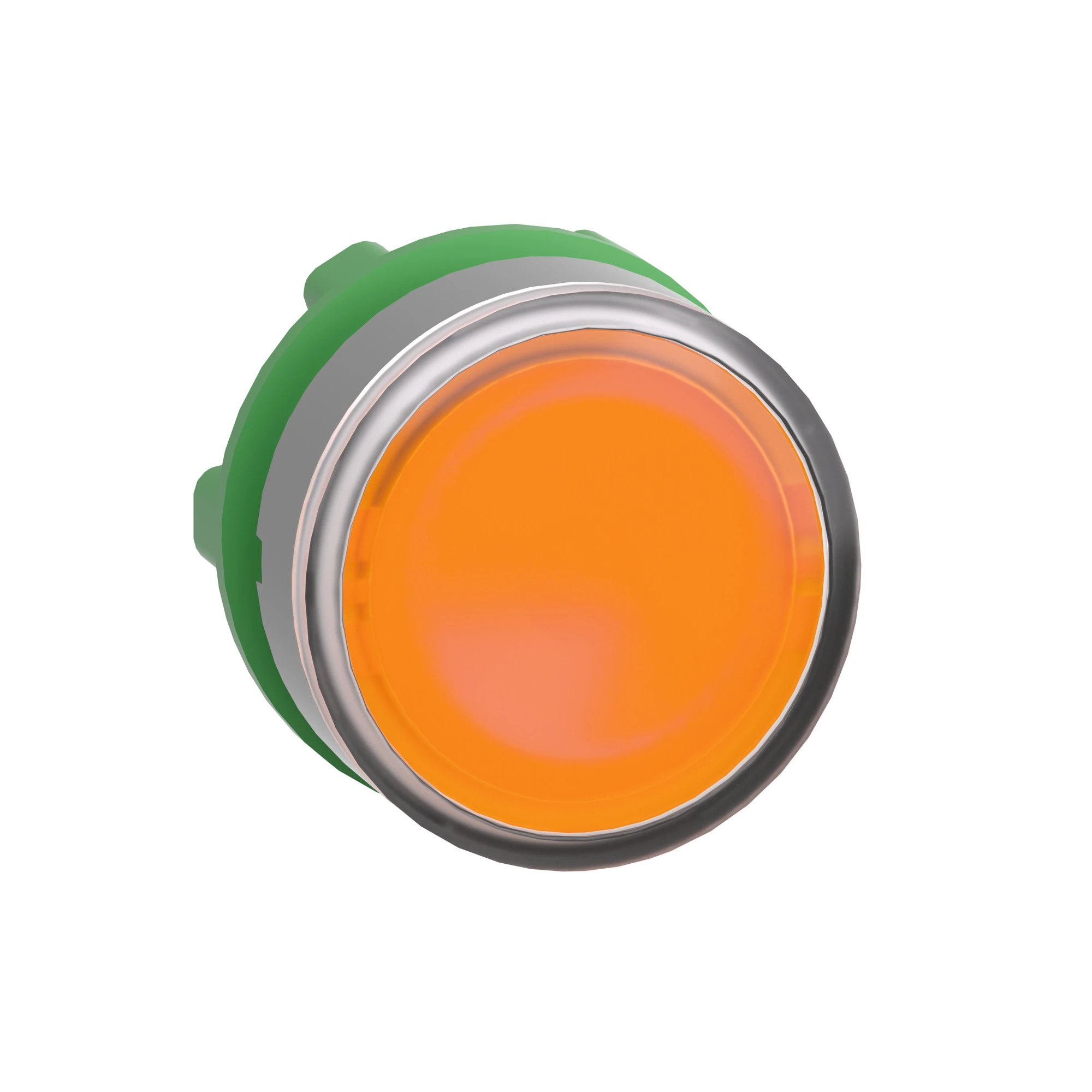 Schneider Electric ZB5AA58C0 Illuminated push-button, front element, Harmony XB5, plastic, 22mm, light grey, orange, for universal LED, for insert label (img_002)