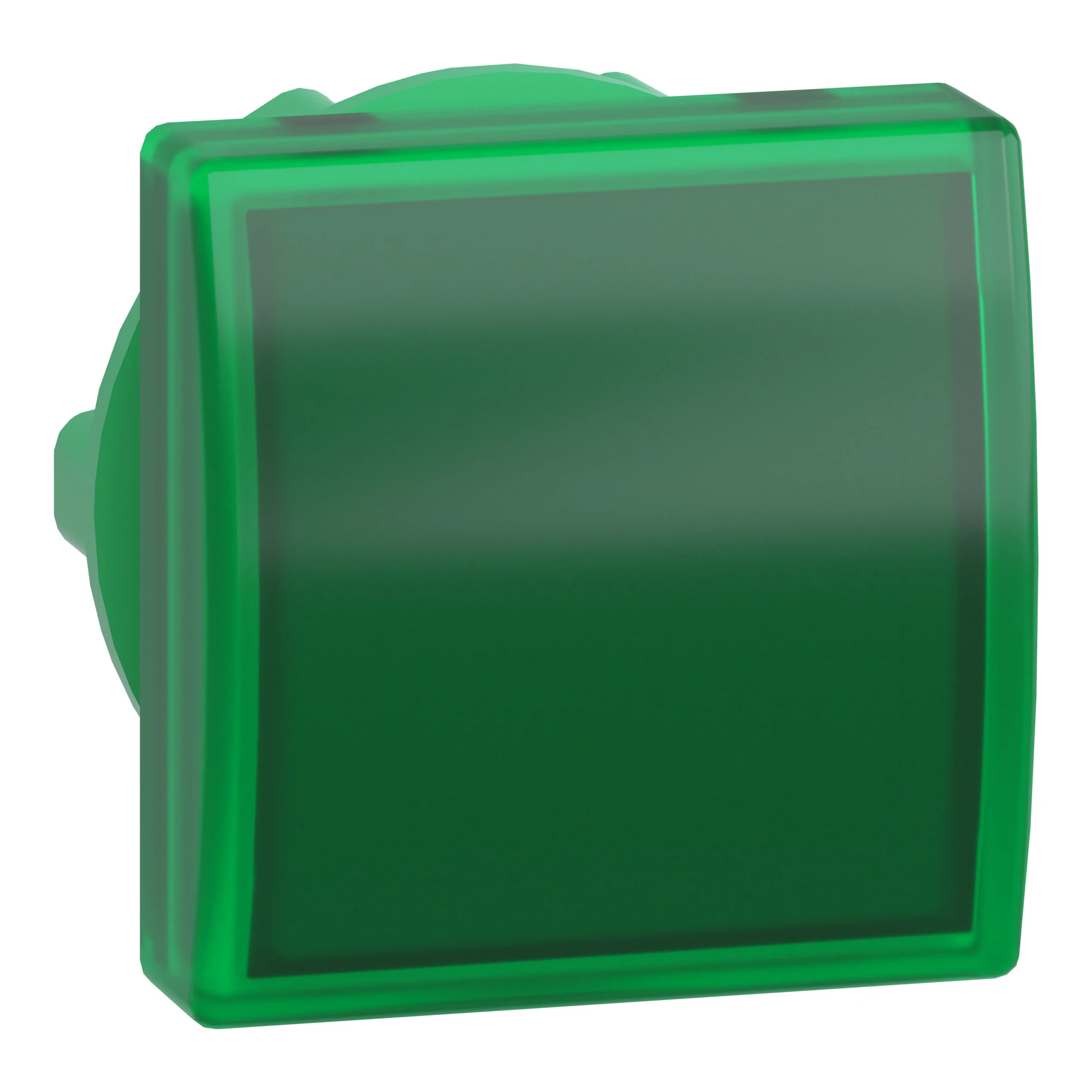 Schneider Electric ZB5CV033 Pilot light, front element, Harmony XB5, plastic, 22mm, green, for universal LED, square (img_001)
