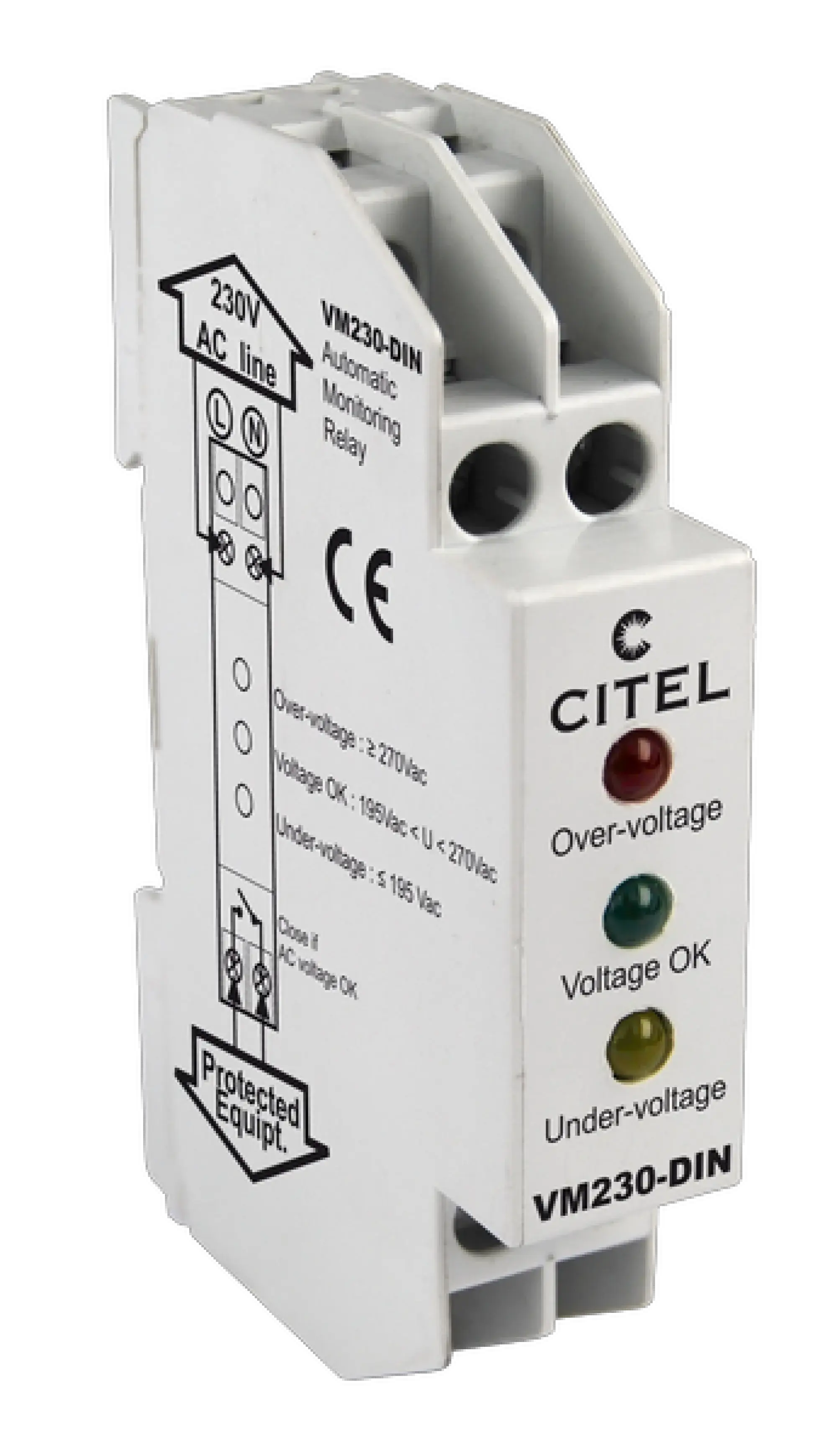 Citel 3569013 Netzspannungsüberwachungsrelais für 230 V Spannungsversorgung (img_001) Citel 3569013 Netzspannungsüberwachungsrelais für 230 V Spannungsversorgung (img_001)
