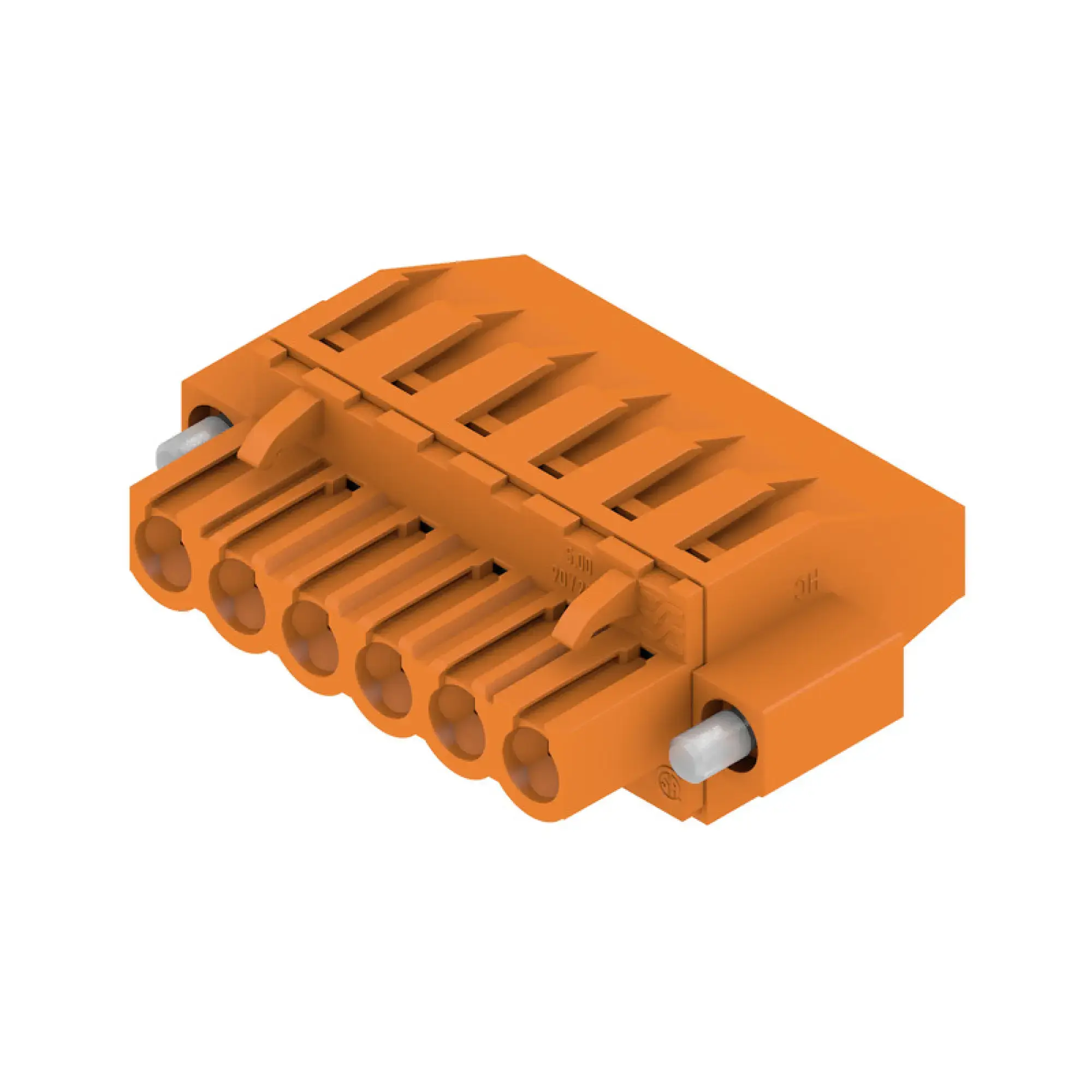 Weidmüller 1960420000 PCB connector (wire connection), 320 V, 23 A, Pitch in mm: 5.00, 4 mm², Number of poles: 6, Clamping yoke connection, Box (img_001) Weidmüller 1960420000 PCB connector (wire connection), 320 V, 23 A, Pitch in mm: 5.00, 4 mm², Number of poles: 6, Clamping yoke connection, Box (img_001)