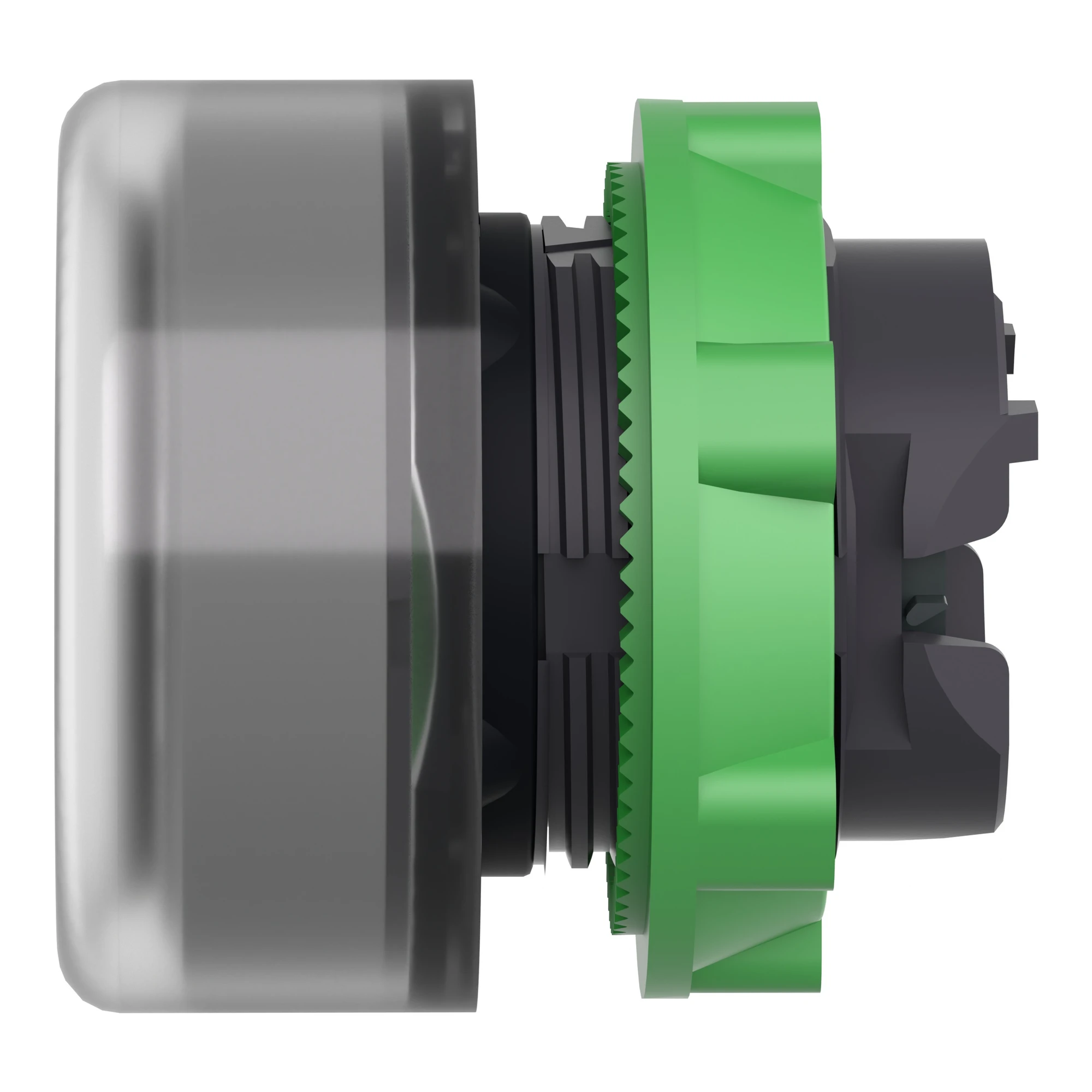 Schneider Electric ZB5AW513C0 Illuminated Push Button, Front Element, Harmony XB5, Plastic, 22mm, Light Grey, White, for Universal LED, with Protective Cap (img_004)
