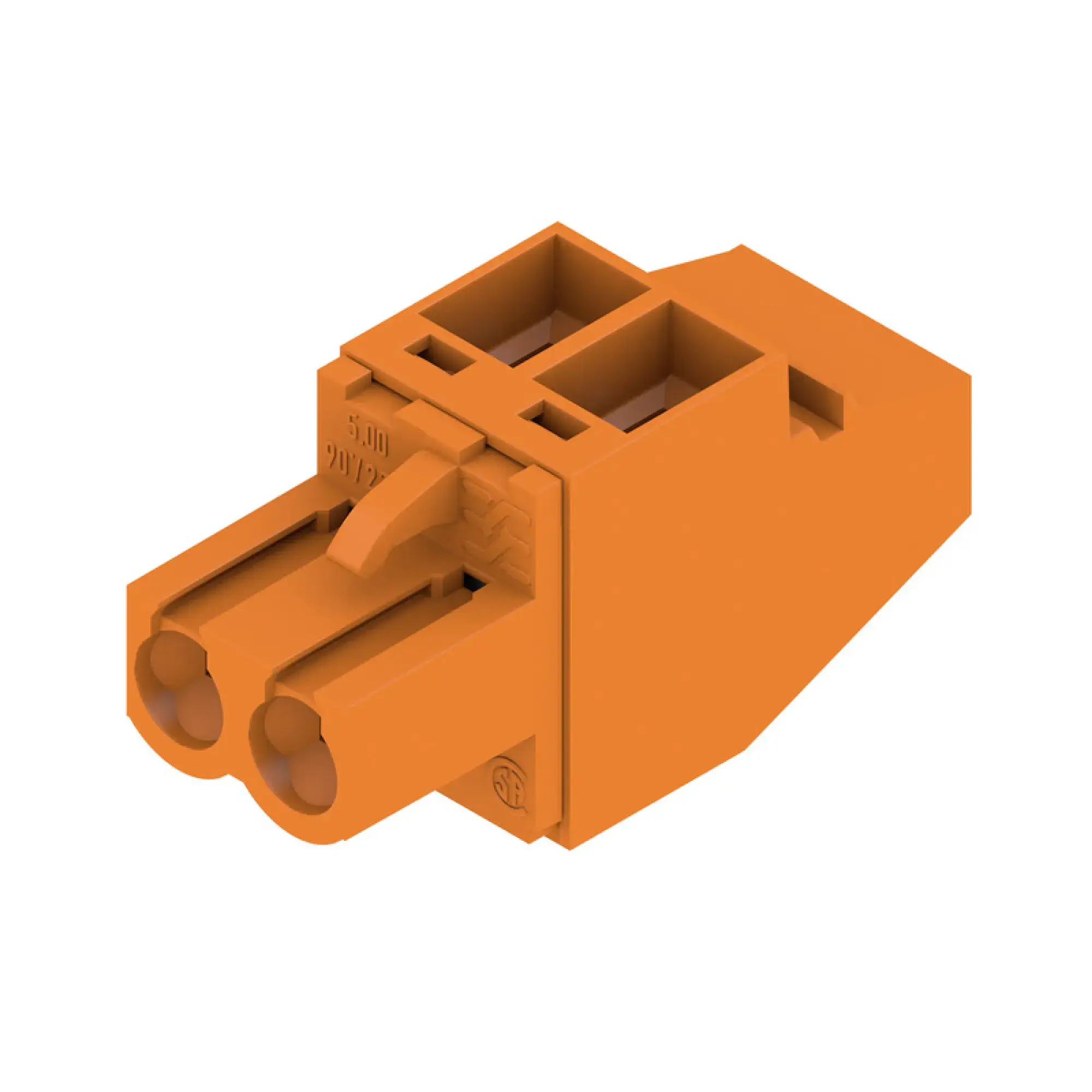 Weidmüller 1958300000 PCB connector (wire connection), 320 V, 23 A, Pitch in mm: 5.00, 4 mm², Number of poles: 2, Clamping yoke connection, Box (img_001)