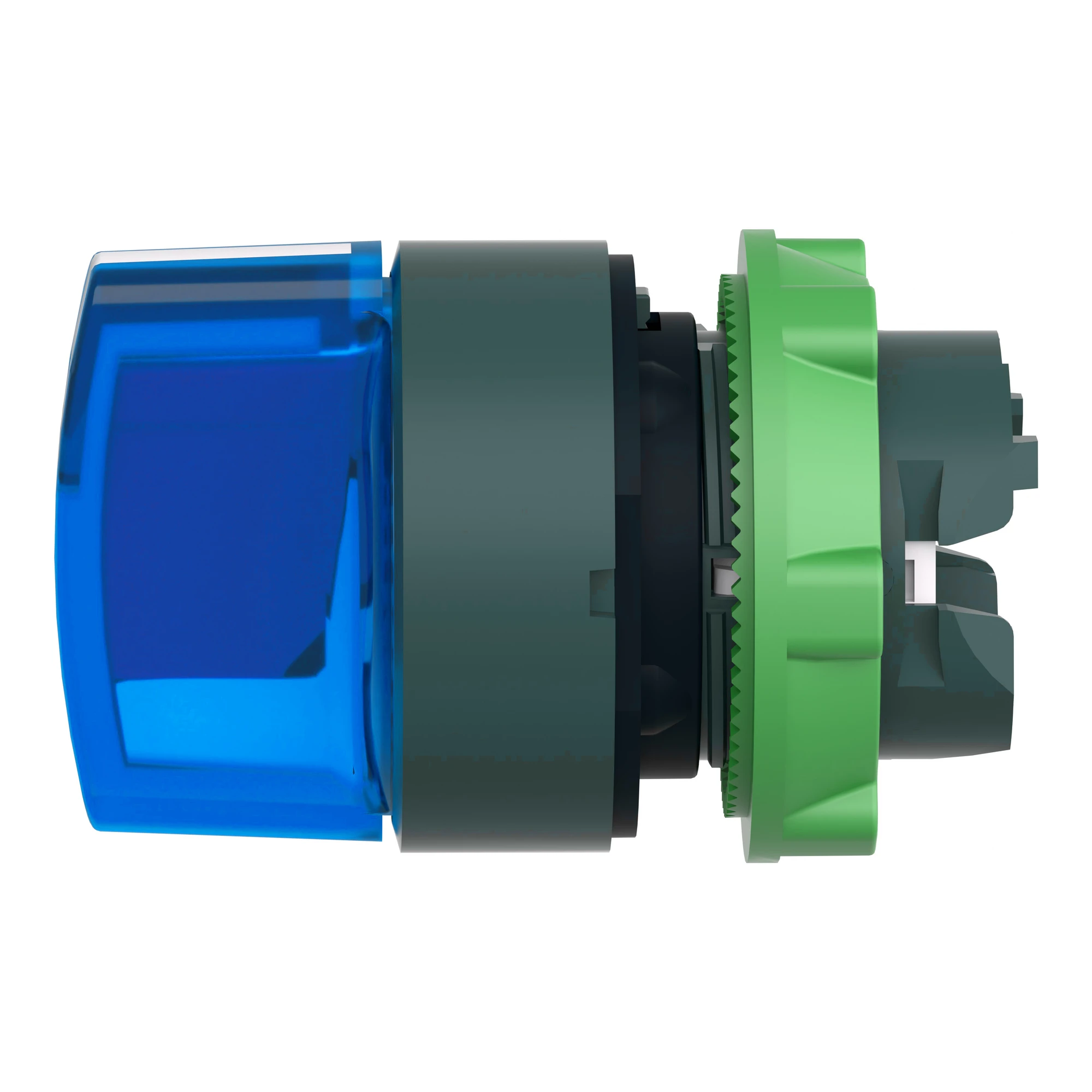 Schneider Electric ZB5AK1563 Illuminated Selector Switch, Front Element, Harmony XB5, Plastic, 22mm, Blue, for Universal LED, 3 Positions, Centered Resting (img_006)