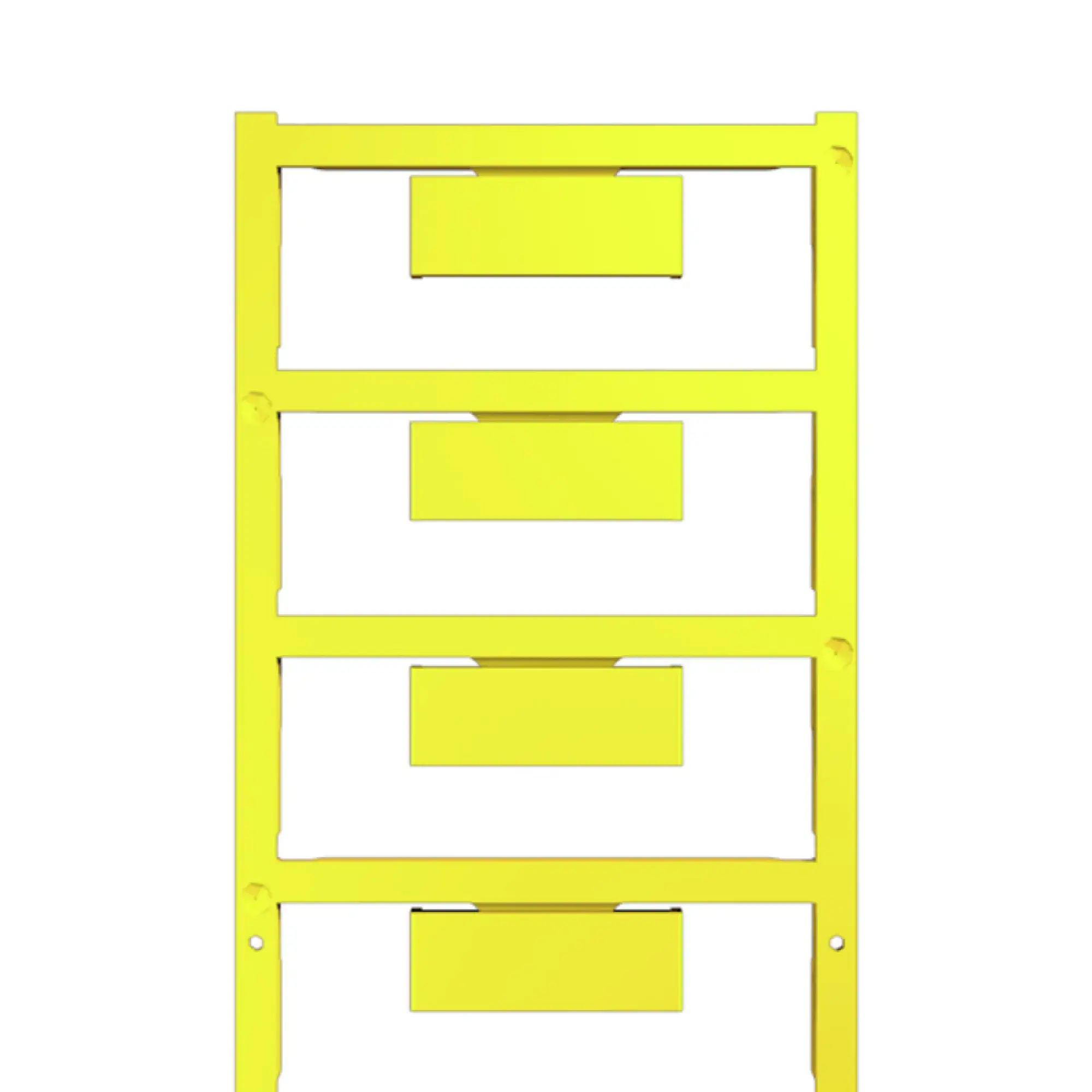 Weidmüller 2866650000 Terminal marking, yellow, Printed characters: neutral, horizontal and vertical, Width: 12 mm, Height: 33.3 mm (img_001)