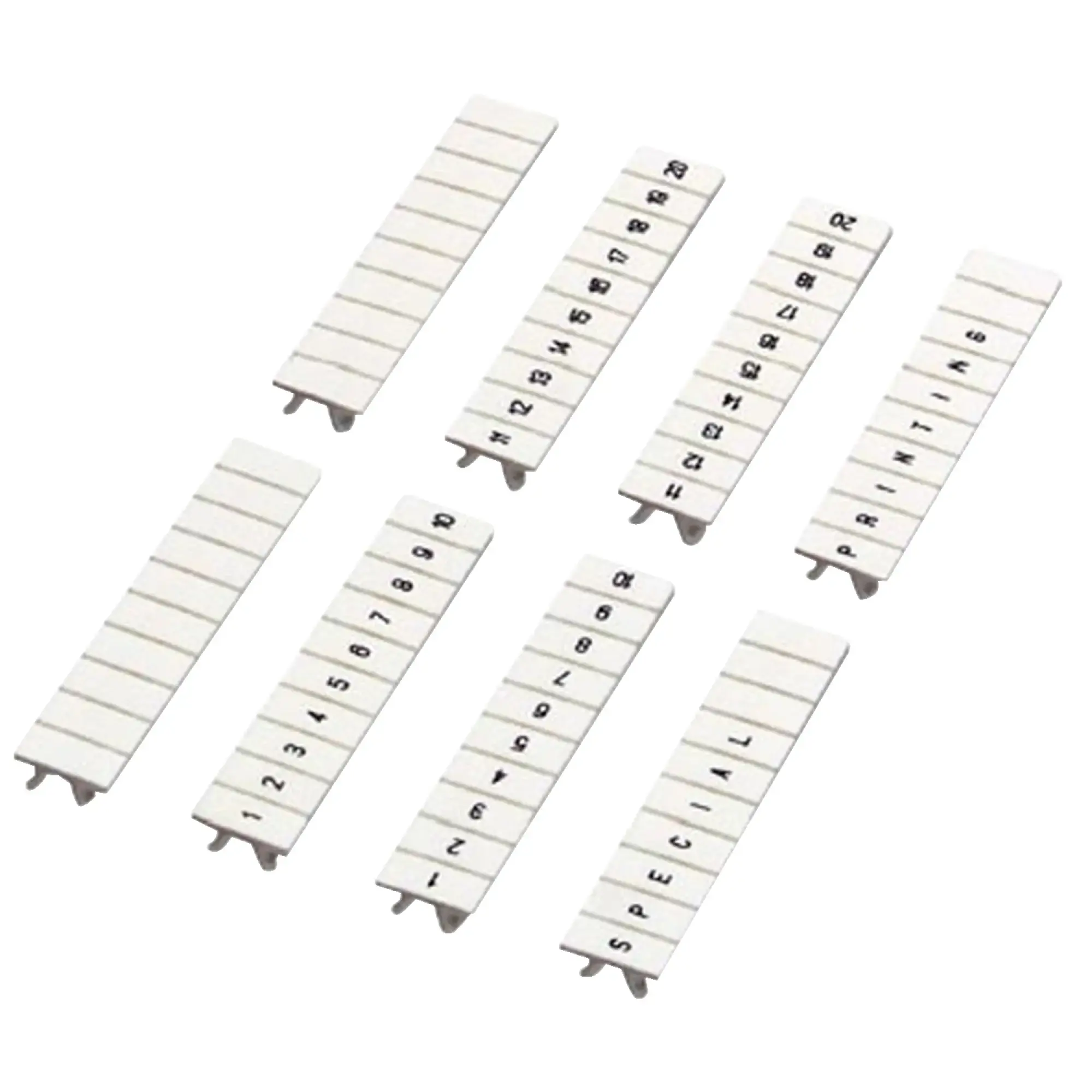 Schneider Electric NSYTRAB560 Plug-in Marking Strip, 5mm, 10 Positions 51, 60, Printed Horizontally, White (img_002) Schneider Electric NSYTRAB560 Plug-in Marking Strip, 5mm, 10 Positions 51, 60, Printed Horizontally, White (img_002)