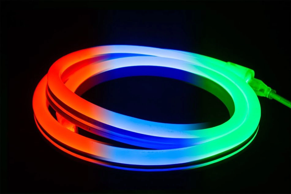 WSU Lights Neonstrip Side 5m 10mm - 12 W/m - RGB - 23lm/W - IP68 - CRI >80Ra WSU Lights Neonstrip Side 5m 10mm - 12 W/m - RGB - 23lm/W - IP68 - CRI >80Ra