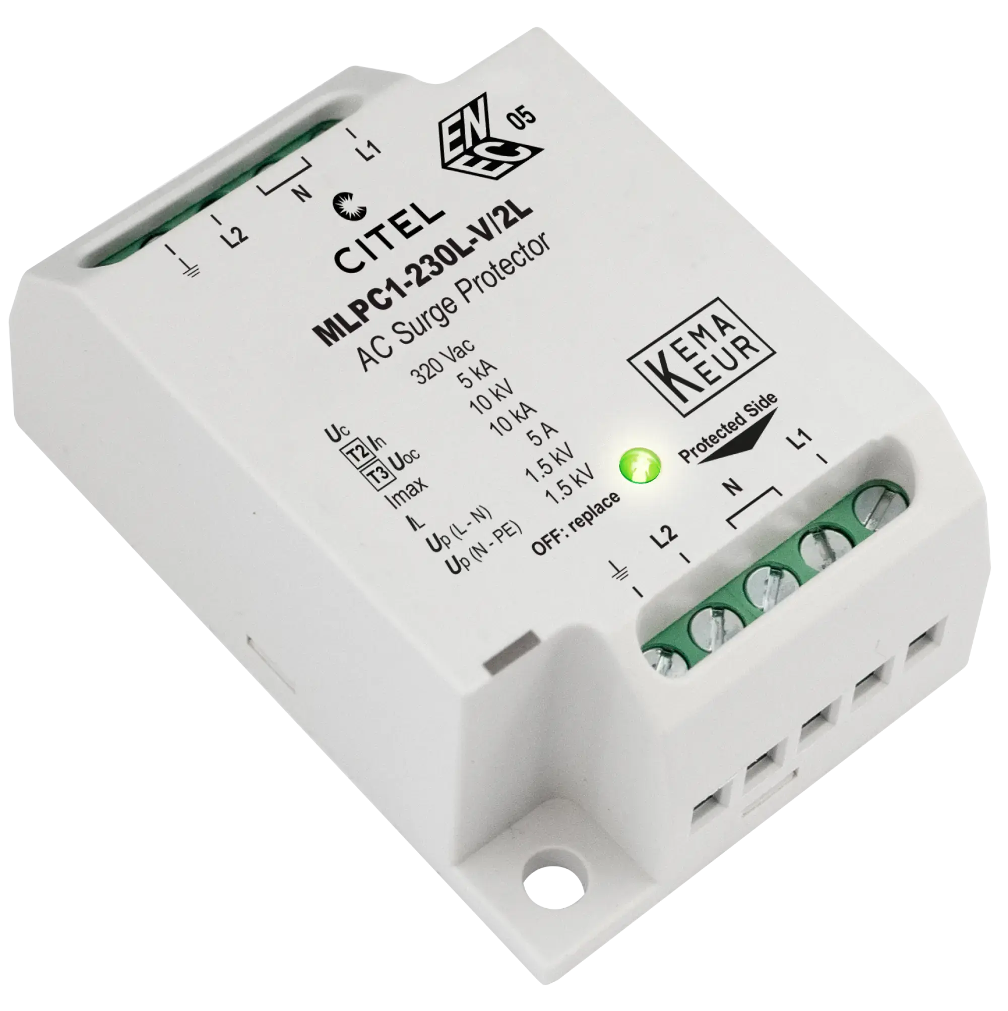 Citel 831225 Überspannungsschutz für einphasige 230 V LED-Systeme, Schutzklasse 1, Steuerphase (img_001) Citel 831225 Überspannungsschutz für einphasige 230 V LED-Systeme, Schutzklasse 1, Steuerphase (img_001)