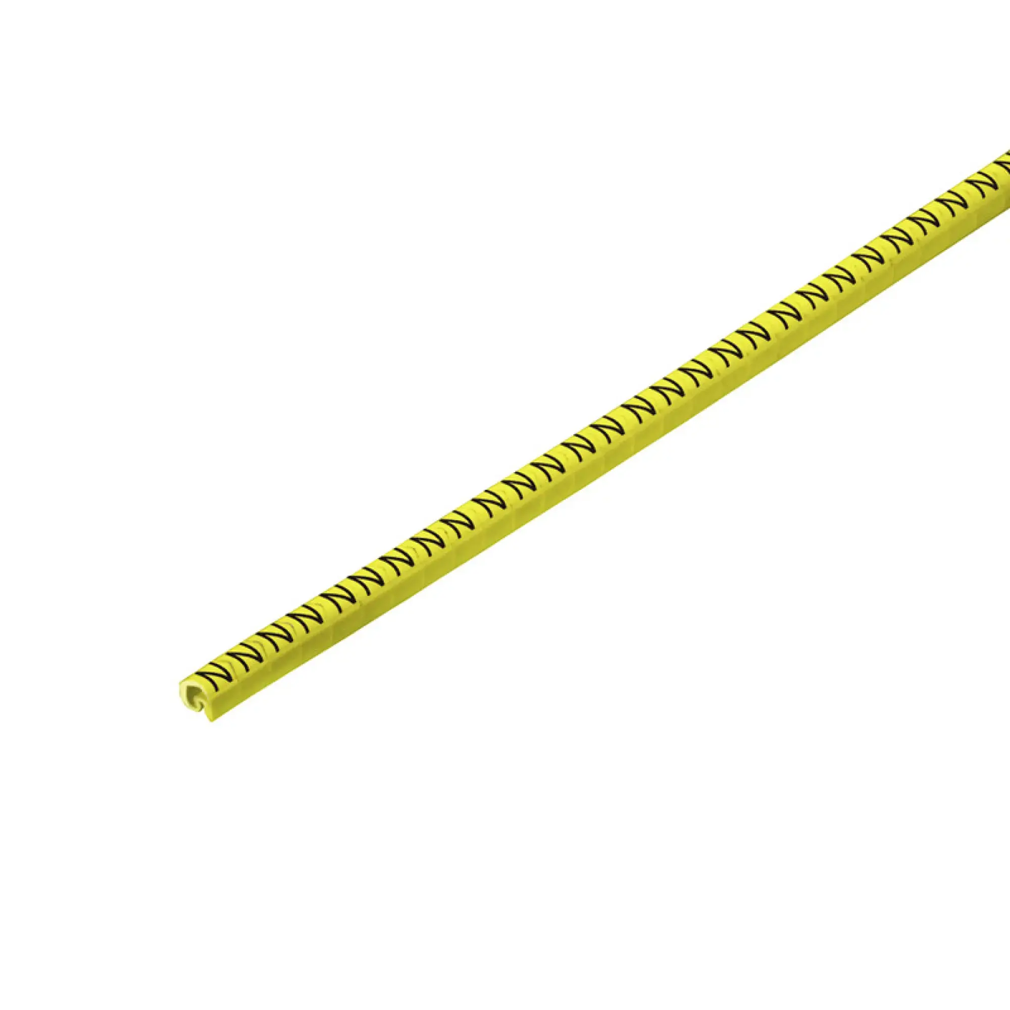 Weidmüller 1568241663 Cable coding system, yellow, Conductor O.D.:1.3 - 3 mm, Upper-case letters, PVC, soft, without Cadmium, -30...80 °C (img_001)