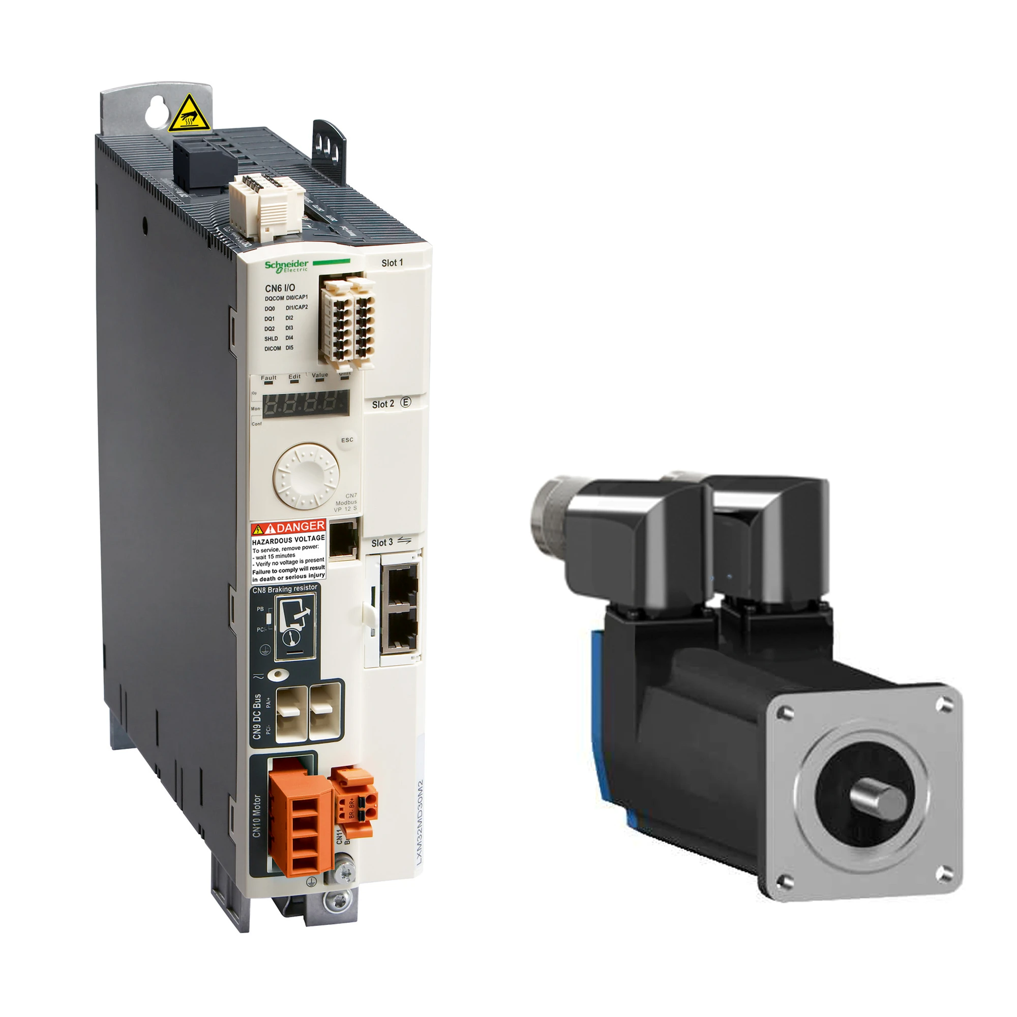Schneider Electric LXM32SU90M2 Motion Servo Amplifier, Lexium 32 Sercos, 115/230V single-phase, 3A, 9Apk, 0.5kW, expandable (img_001) Schneider Electric LXM32SU90M2 Motion Servo Amplifier, Lexium 32 Sercos, 115/230V single-phase, 3A, 9Apk, 0.5kW, expandable (img_001)