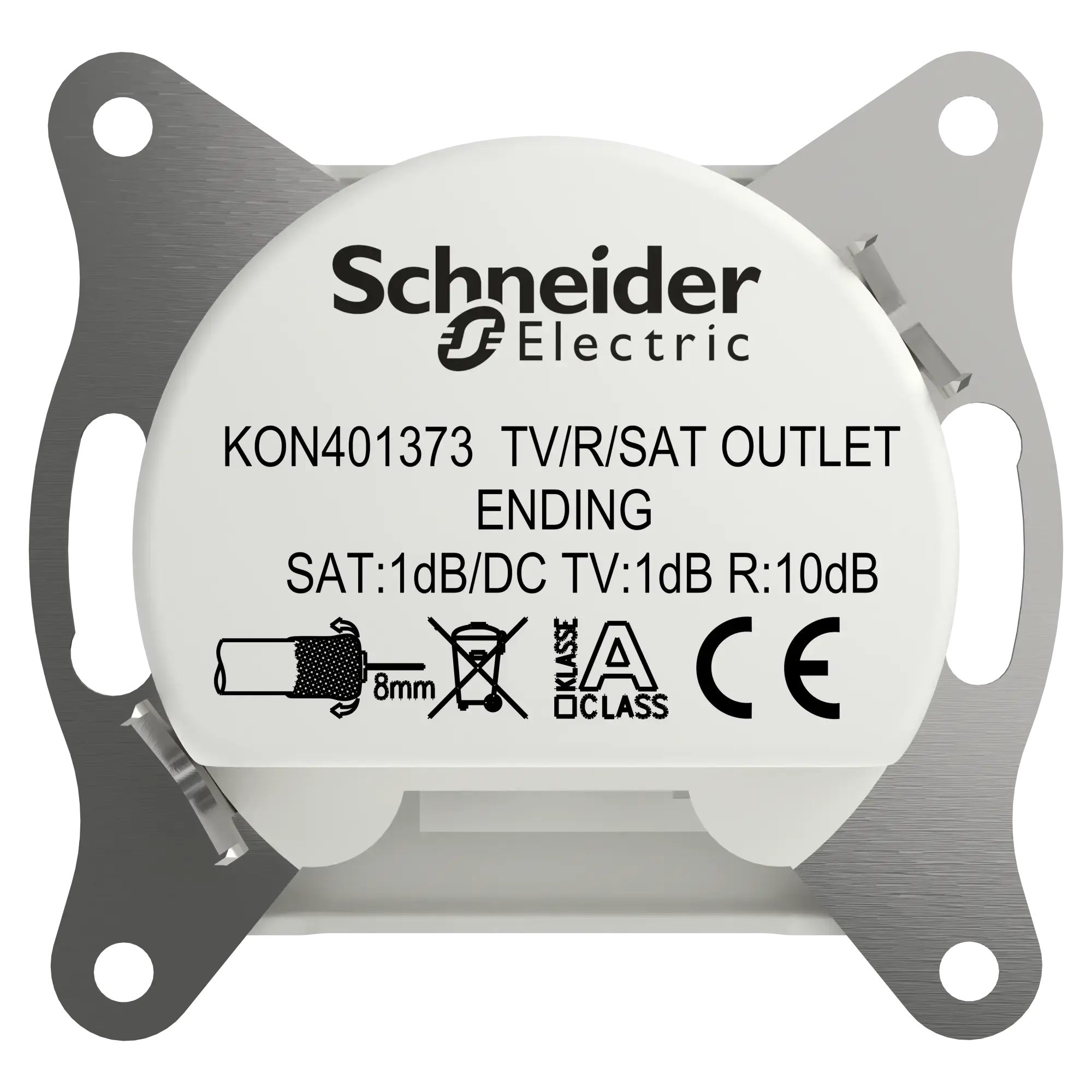 Schneider Electric EPH3570121D TV-R-SAT Terminal Socket 1dB flush-mounted, white, Asfora (img_004) Schneider Electric EPH3570121D TV-R-SAT Terminal Socket 1dB flush-mounted, white, Asfora (img_004)