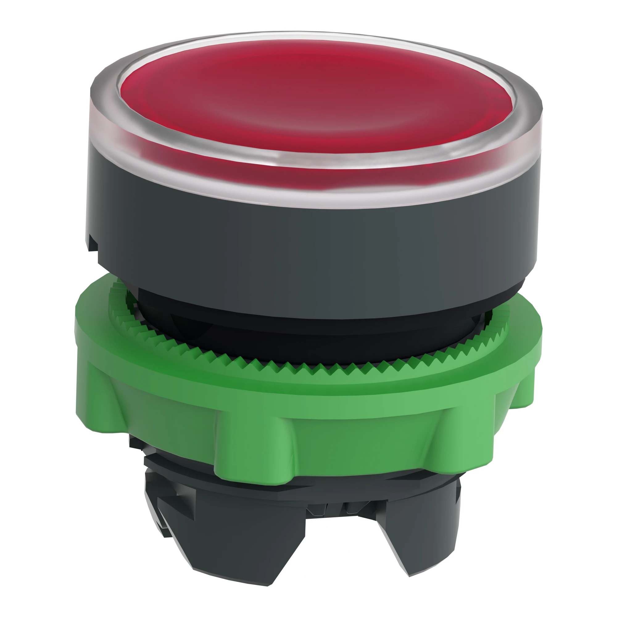 Schneider Electric ZB5AA48 Illuminated Push-button, Front Element, Harmony XB5, Plastic, 22mm, Red, for Universal LED, for Insertable Label (img_006)