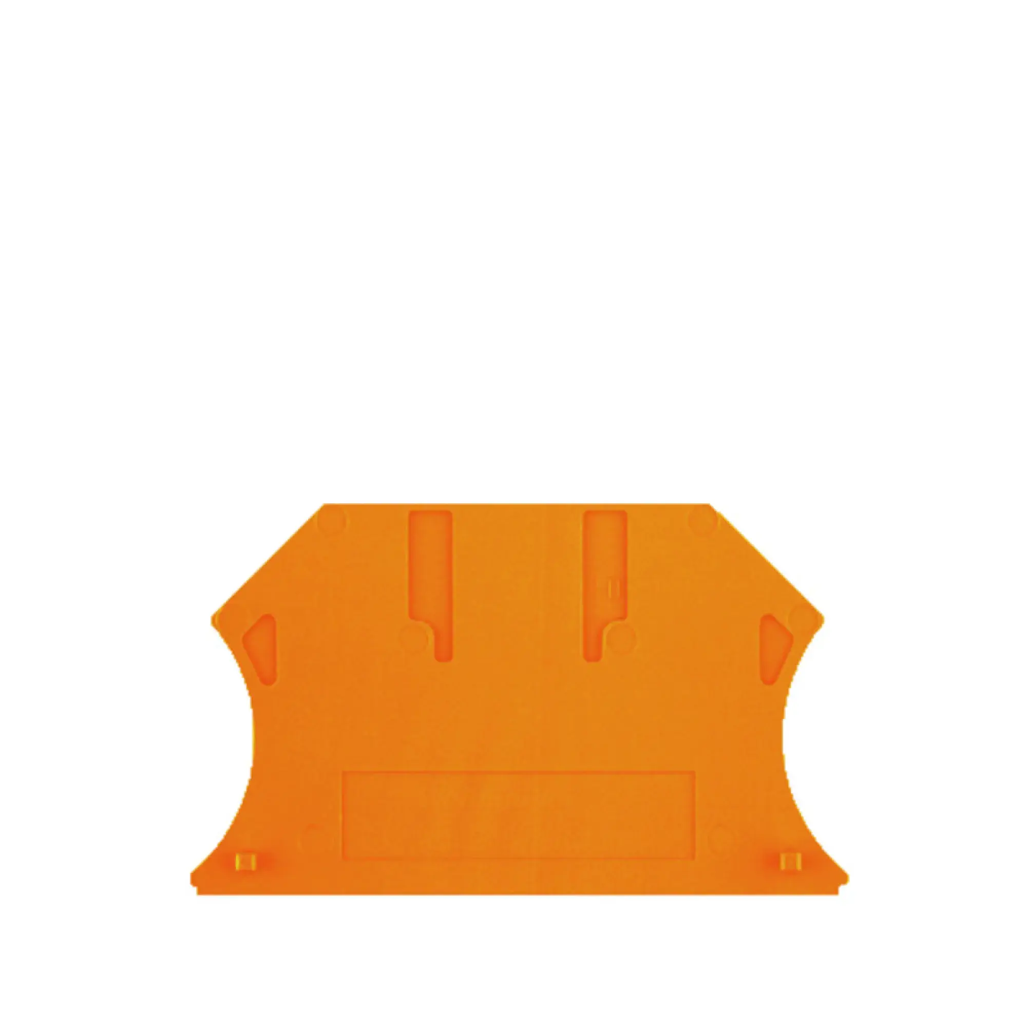 Weidmüller 1050060000 End plate (terminals), orange, Height: 56 mm, Width: 1.5 mm, V-0, Wemid (img_001) Weidmüller 1050060000 End plate (terminals), orange, Height: 56 mm, Width: 1.5 mm, V-0, Wemid (img_001)