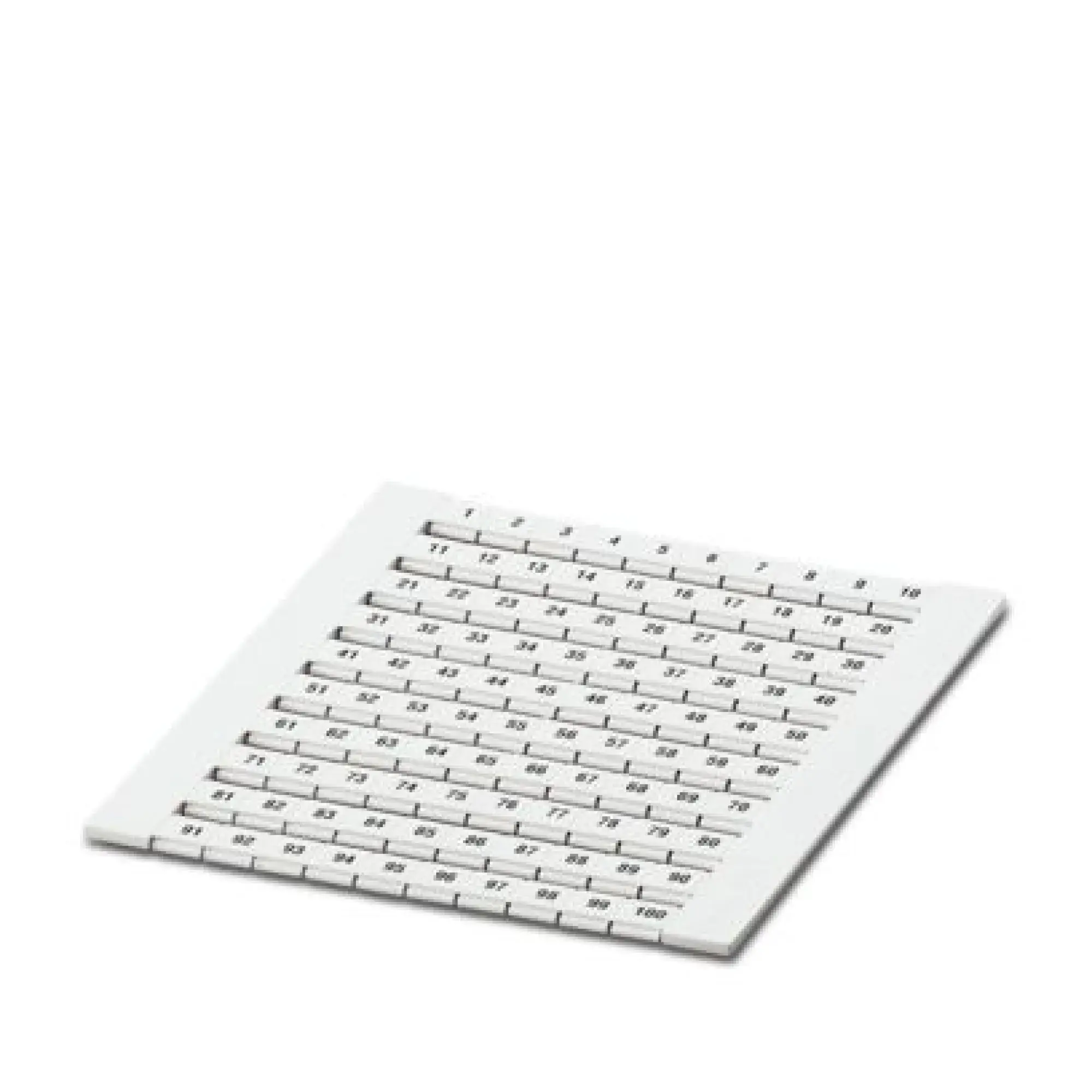 Phoenix Contact 0800284 Zack marker strip ZBFM 6/WH,LGS:1-100 (img_001)