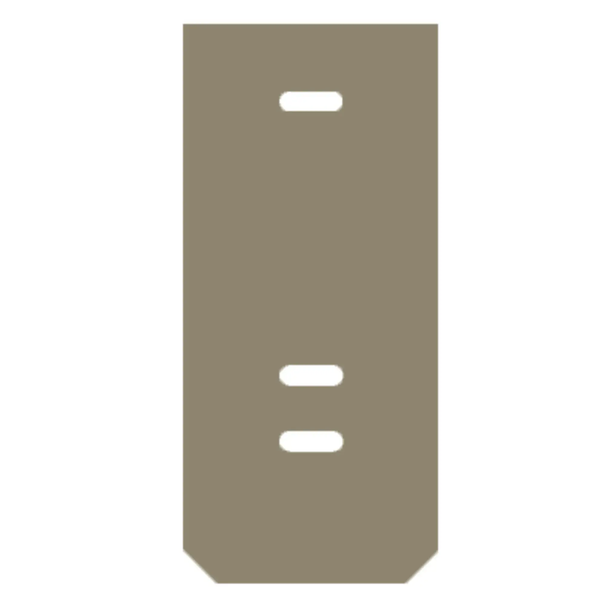 Weidmüller 1069700000 End plate (terminals), dark beige, Height: 23.2 mm, Width: 2 mm, V-0, Wemid (img_001)