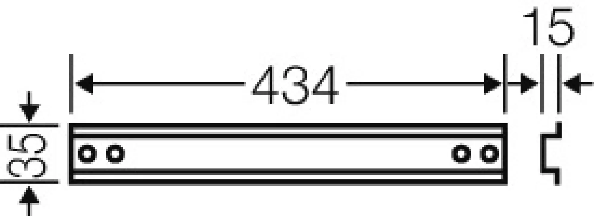Hensel 2000347 Tragschiene Hutprofil 35 mm, 434 mm lang Mi TS 45 (img_003) Hensel 2000347 Tragschiene Hutprofil 35 mm, 434 mm lang Mi TS 45 (img_003)