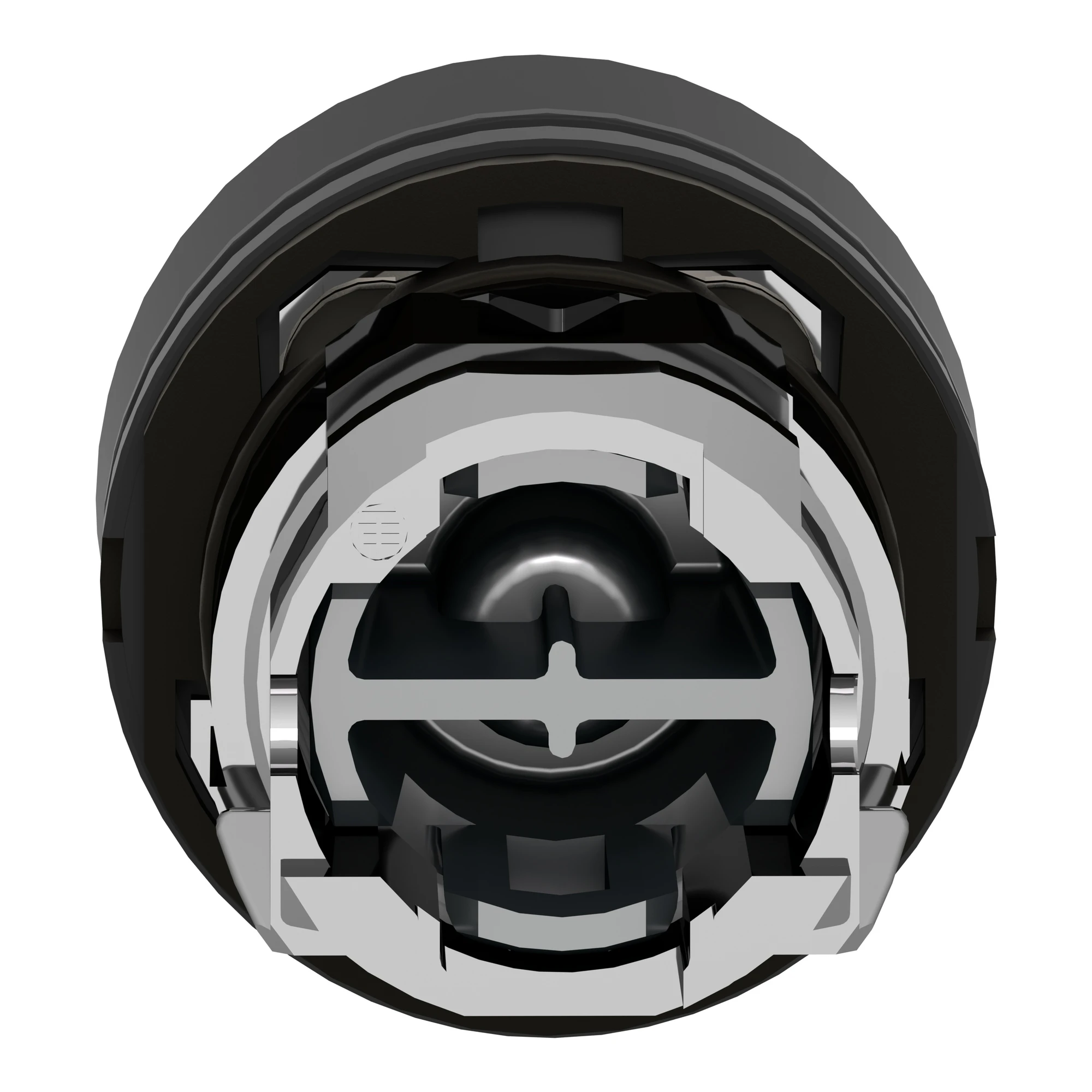 Schneider Electric ZB4BP2S Push button, front element, Harmony XB4, metal, 22mm, black, unlabeled, momentary, with protective cap (img_004)