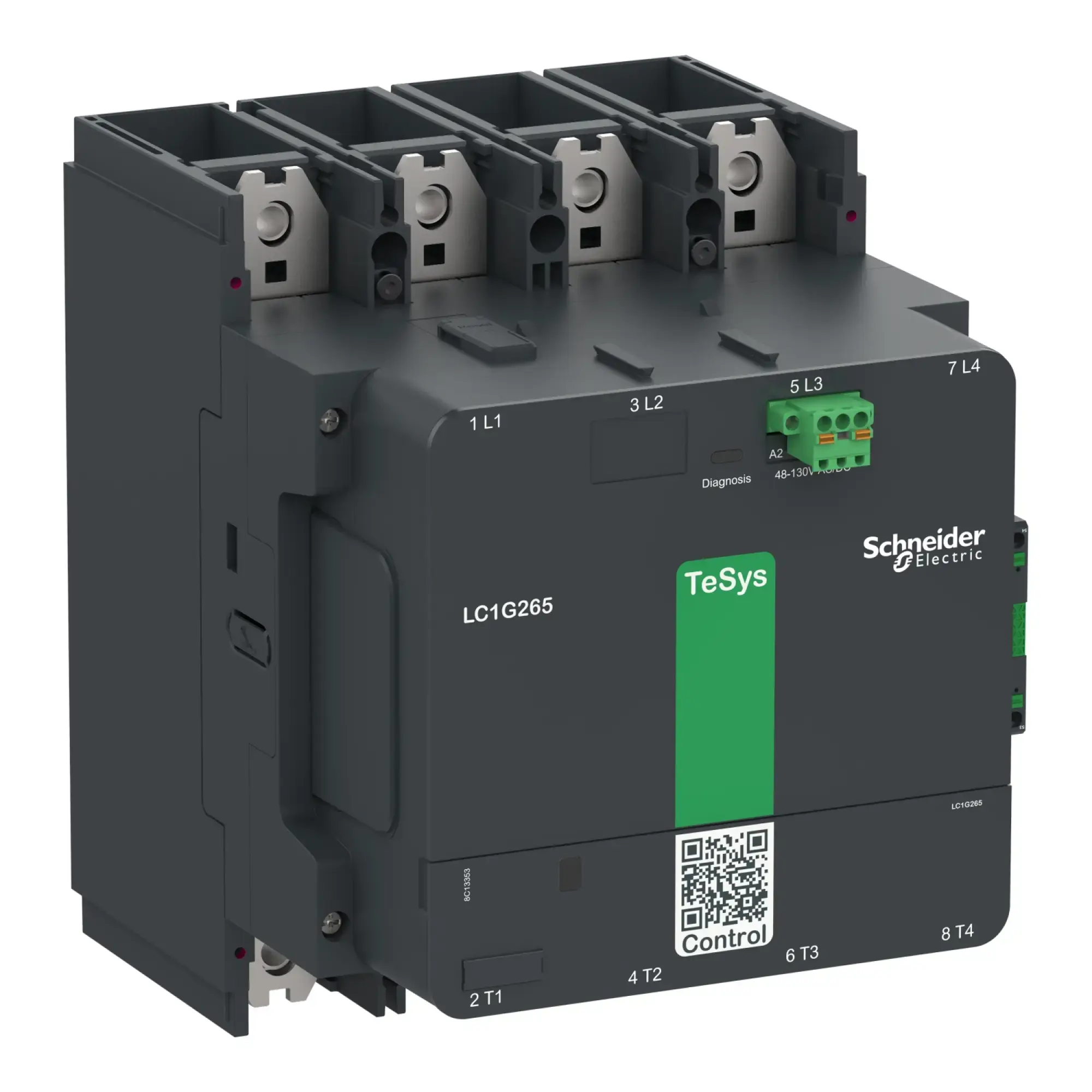 Schneider Electric LC1G5004KUEN Power contactor TeSys control - Giga, 4-pole, 700A AC1, 100-250V ACDC coil (img_002)