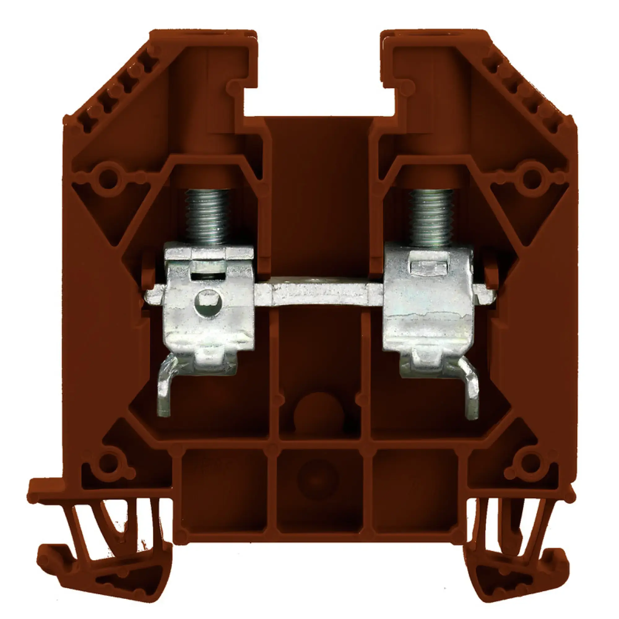 Weidmüller 1833460000 Feed-through terminal block, Screw connection, brown, 16 mm², 76 A, 1000 V, Number of connections: 2 (img_001)