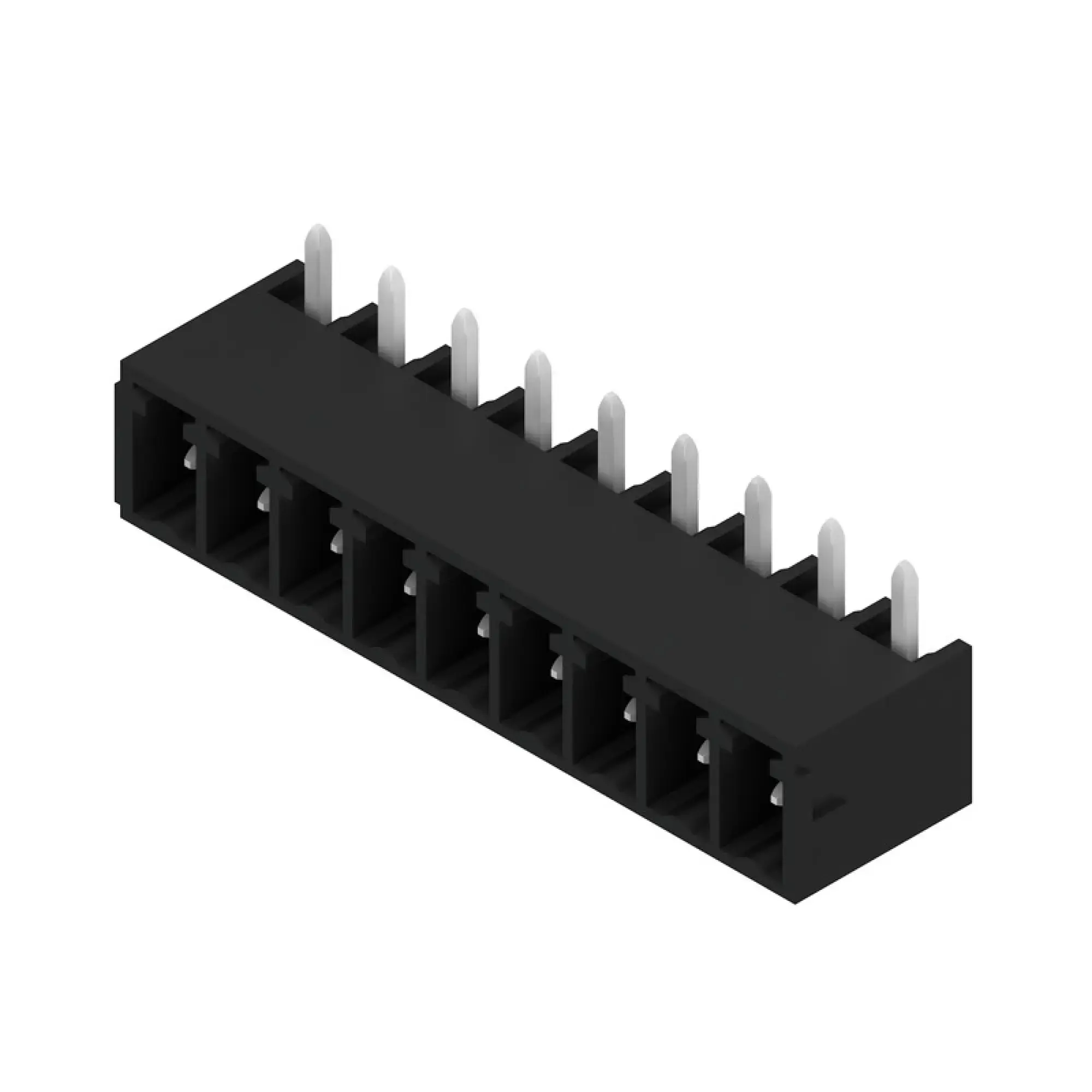 Weidmüller 1036560000 PCB connector (board connection), 160 V, 17.5 A, Pitch in mm: 3.81, Number of poles: 9, THT/THR solder connection, Box (img_001)