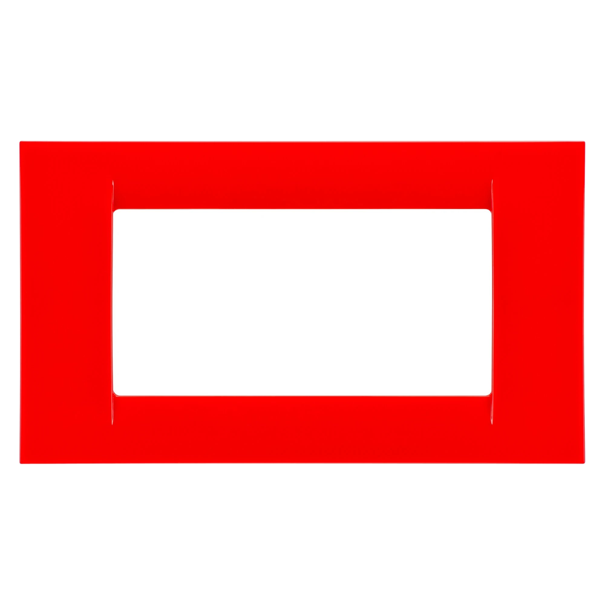 GEWISS GW22124 VIRNA PLATE - IN TECHNOPOLYMER GLOSS FINISHING - 4 GANG - GERANIUM RED - SYSTEM (img_001) GEWISS GW22124 VIRNA PLATE - IN TECHNOPOLYMER GLOSS FINISHING - 4 GANG - GERANIUM RED - SYSTEM (img_001)