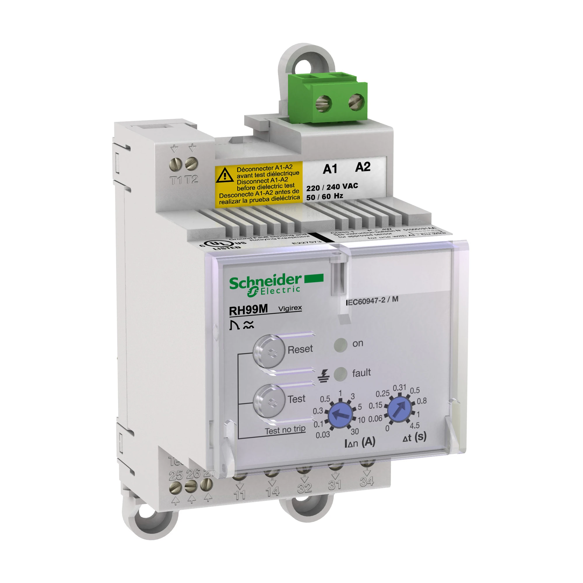 Schneider Electric 56173 Earth Fault Relay RH99M with Manual Reset, 0.03-30A, 0-4.5 s, 240V (img_001) Schneider Electric 56173 Earth Fault Relay RH99M with Manual Reset, 0.03-30A, 0-4.5 s, 240V (img_001)