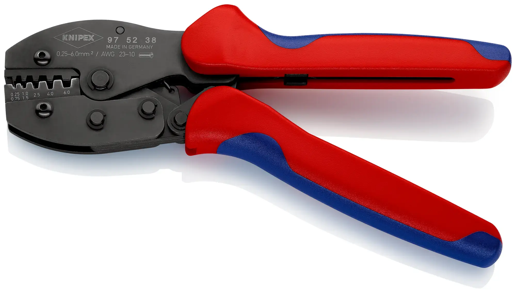 Knipex 97 52 38 PreciForce Pince à sertir avec poignées multimatières brunie 220 mm (img_002)