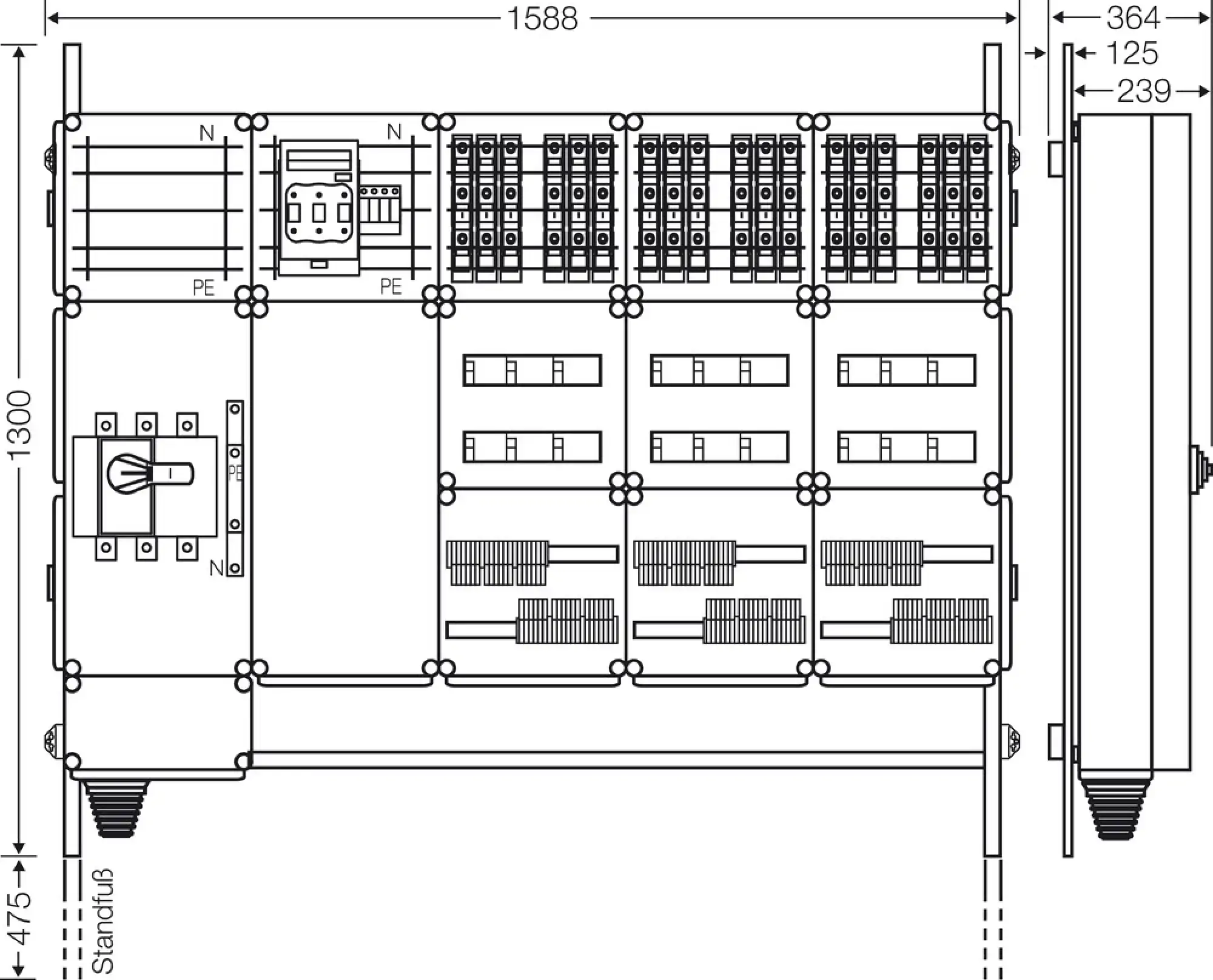 Hensel 65000117 Ladeverteiler für bis zu 18 Ladepunkte à 11kW Mi EV 11kW 18101 (img_003)