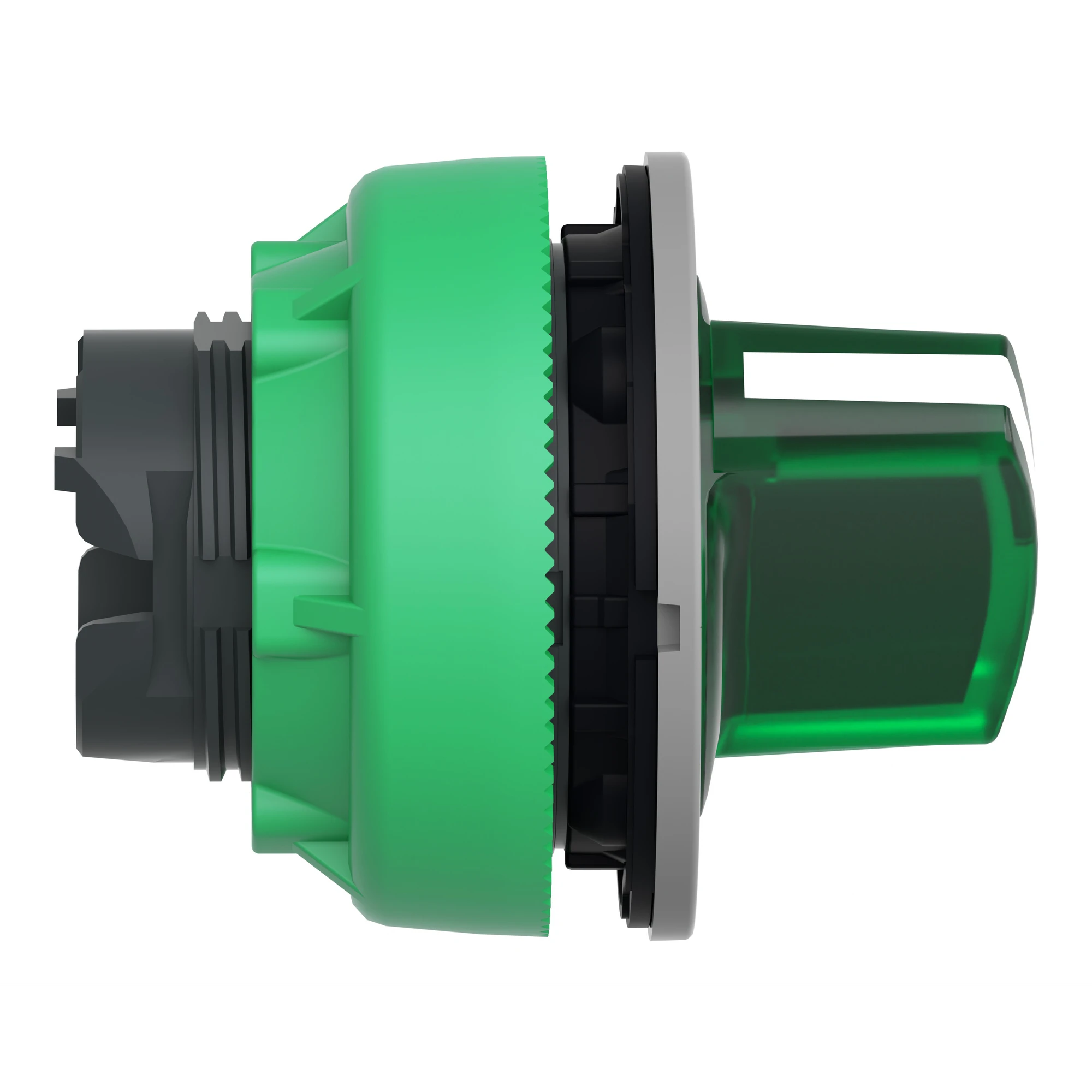 Schneider Electric ZB5FK1233C0 Illuminated selector switch, front element, Harmony XB5F, plastic, 30mm, green, for universal LED, 2 positions, latching (img_002)