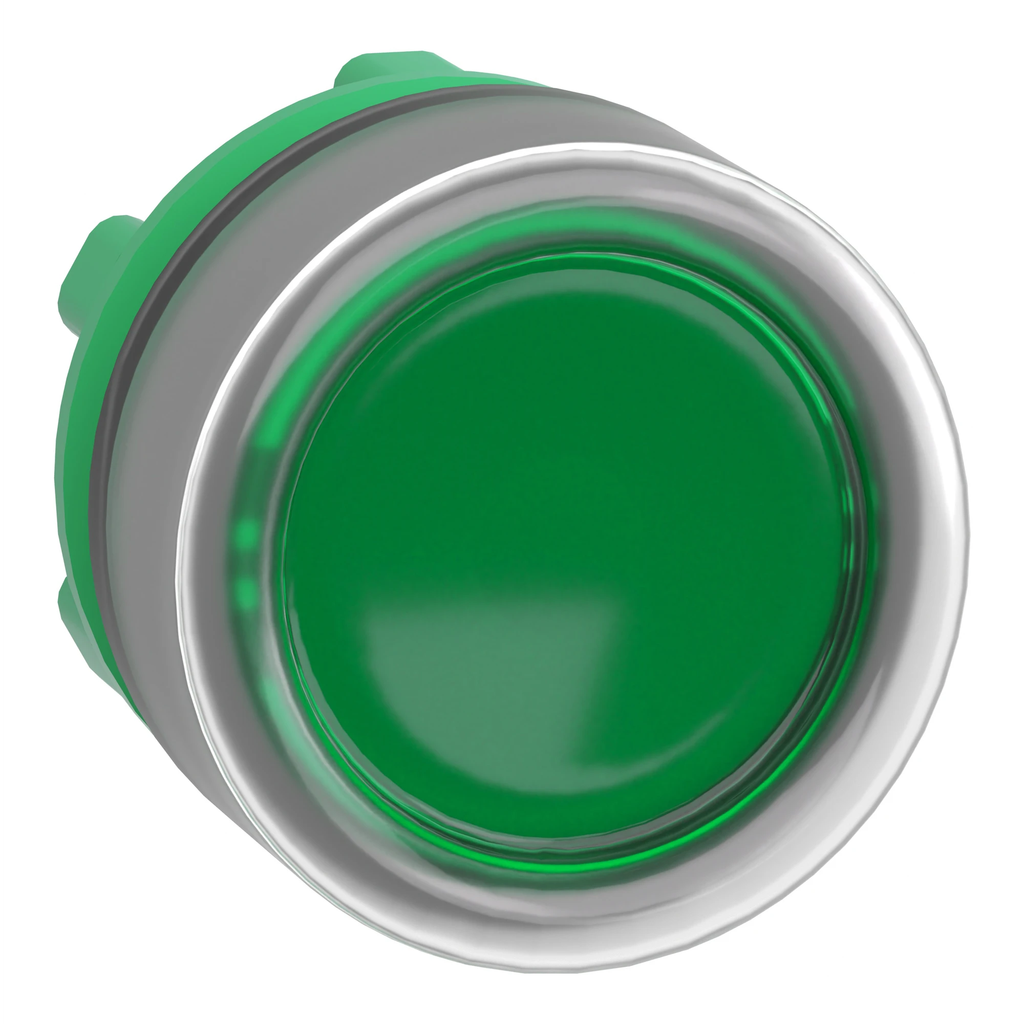 Schneider Electric ZB5AW533C0 Illuminated push button, front element, Harmony XB5, plastic, 22mm, light grey, green, for universal LED, with protective cap (img_001) Schneider Electric ZB5AW533C0 Illuminated push button, front element, Harmony XB5, plastic, 22mm, light grey, green, for universal LED, with protective cap (img_001)