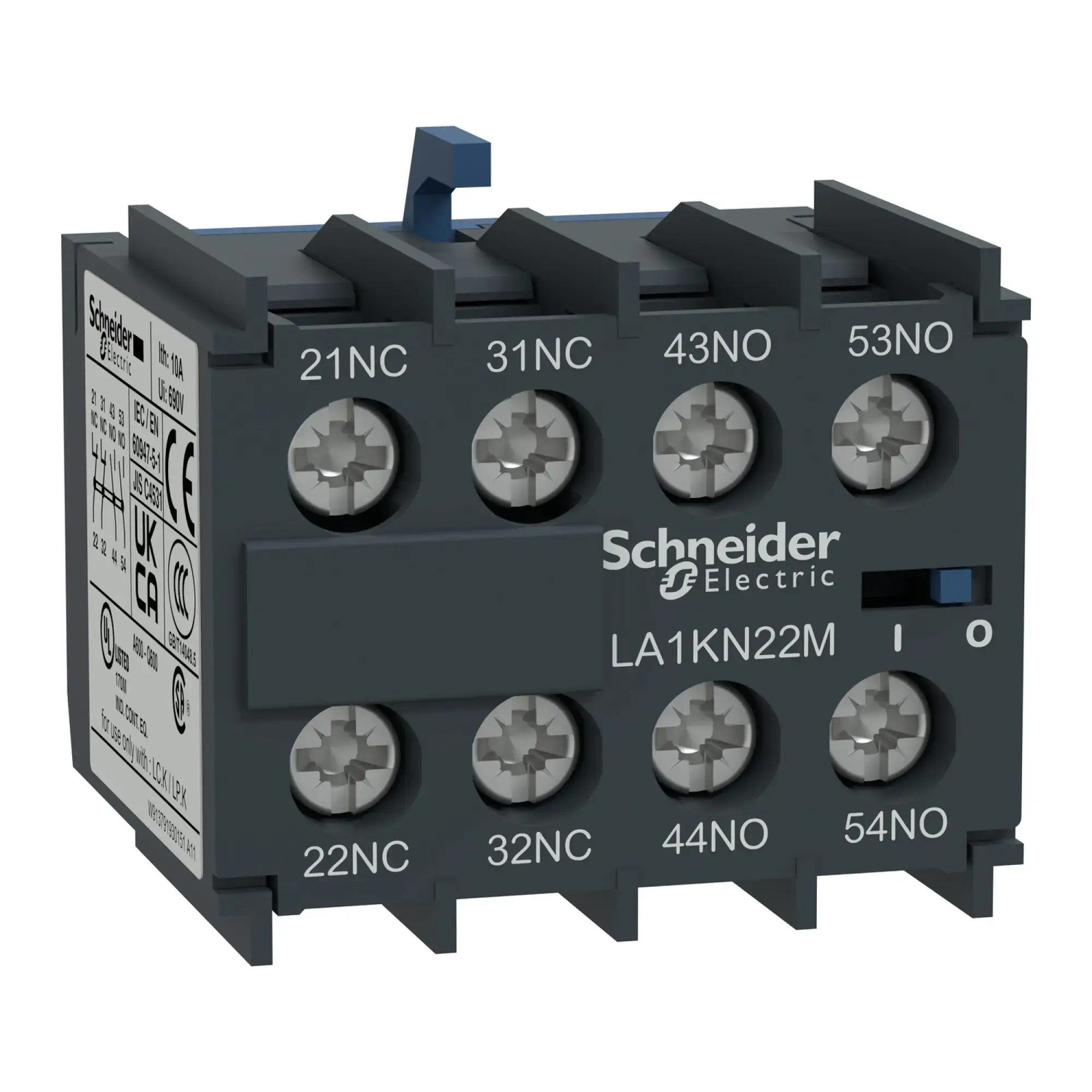 Schneider Electric LA1KN31M Auxiliary contact block, 3NC+1NO, screw terminals (img_002)