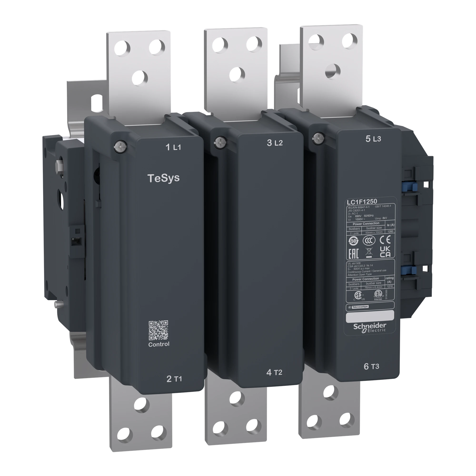 Schneider Electric LC1F1250M7 Power contactor, 3p, 1260A/AC1, 220V50/60Hz (img_001)