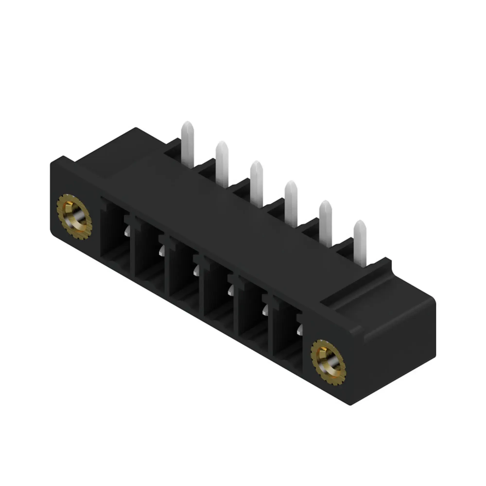 Weidmüller 1037040000 PCB connector (board connection), 160 V, 17.5 A, Pitch in mm: 3.81, Number of poles: 6, THT/THR solder connection, Box (img_001)