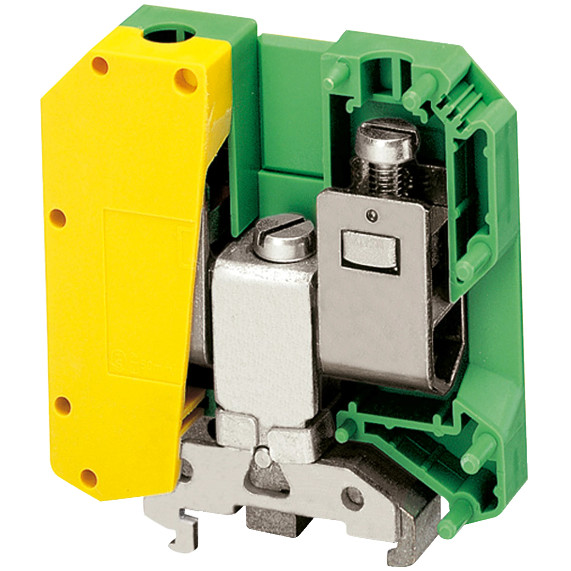 Schneider Electric NSYTRV502PE Linergy Grounding Terminal, 50mm2, 150A, single level, 1x1, screw, green-yellow (img_001) Schneider Electric NSYTRV502PE Linergy Grounding Terminal, 50mm2, 150A, single level, 1x1, screw, green-yellow (img_001)