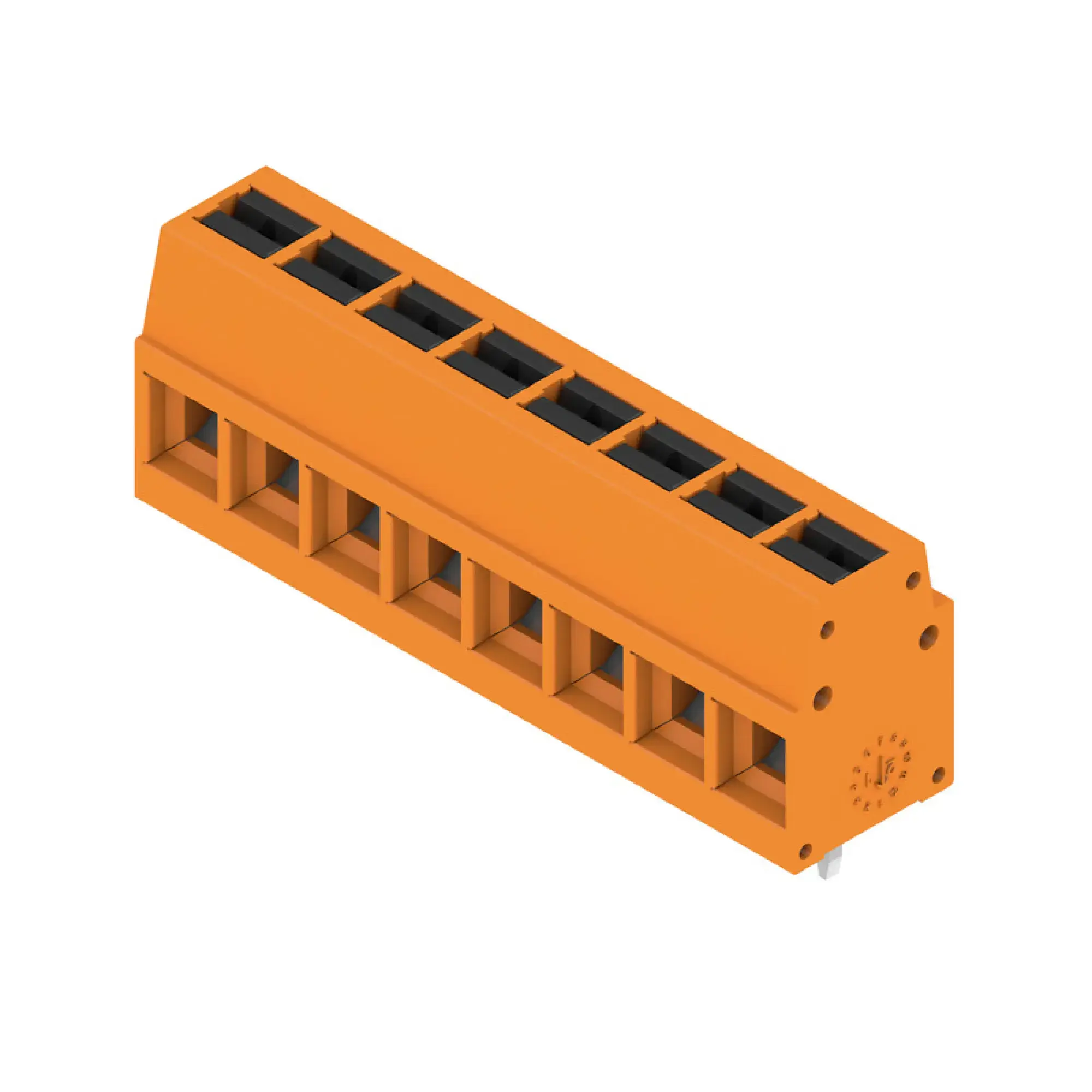 Weidmüller 2786590000 PCB terminal, 350 V, 24 A, Pitch in mm: 5.00, 2.5 mm², Number of poles: 8, PUSH IN with actuator, THT solder connection, 90°, Box (img_001) Weidmüller 2786590000 PCB terminal, 350 V, 24 A, Pitch in mm: 5.00, 2.5 mm², Number of poles: 8, PUSH IN with actuator, THT solder connection, 90°, Box (img_001)