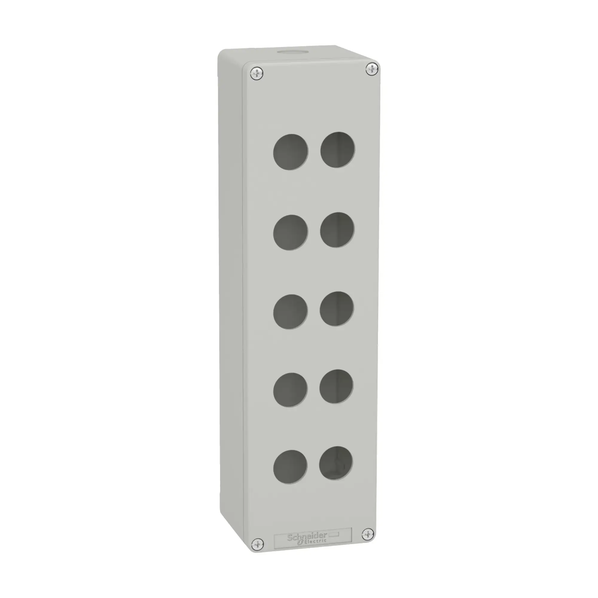 Schneider Electric XAPD5510 Empty enclosure XAP, metal, gray, for 12x22mm, 85x310x77, M32 (img_002)