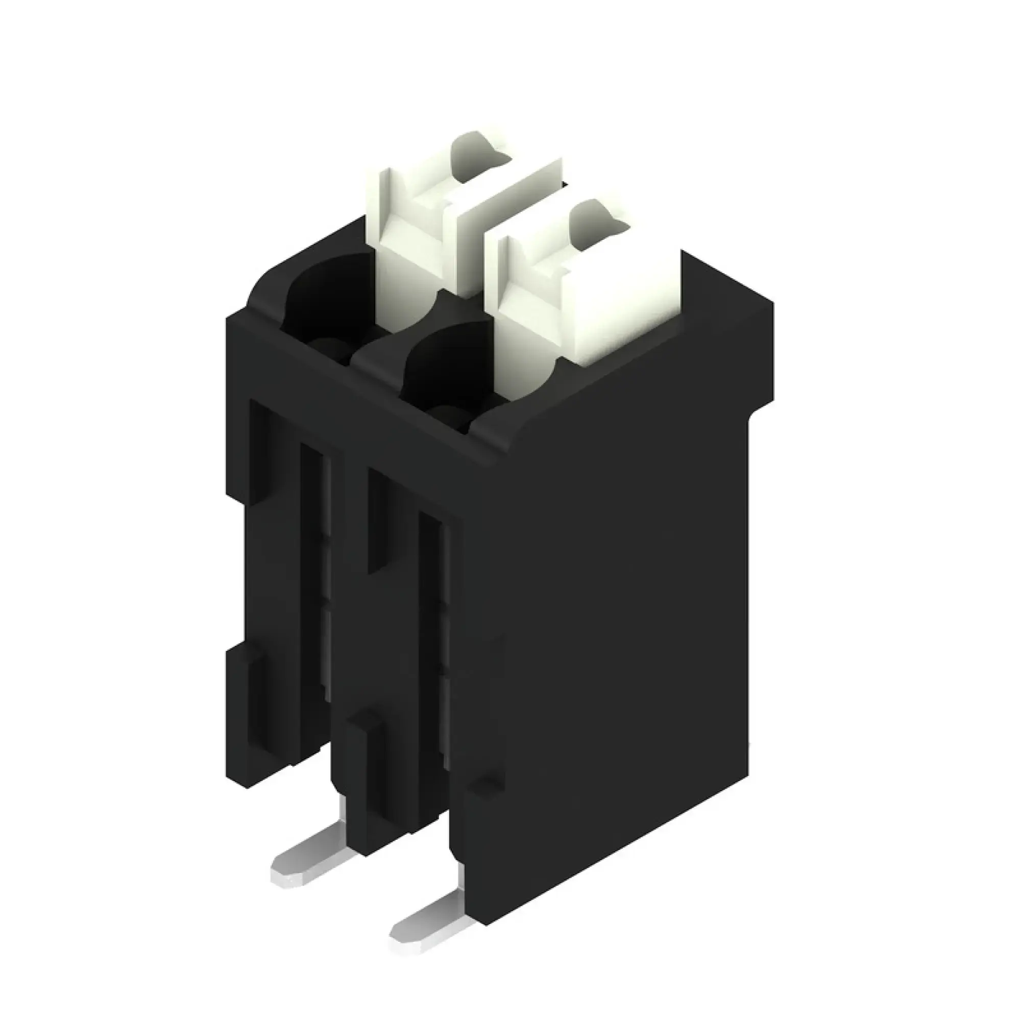 Weidmüller 1250360000 PCB terminal, 160 V, 17.5 A, Pitch in mm: 3.50, 1.5 mm², Number of poles: 2, PUSH IN with actuator, SMD solder connection, 180°, Tape (img_001)