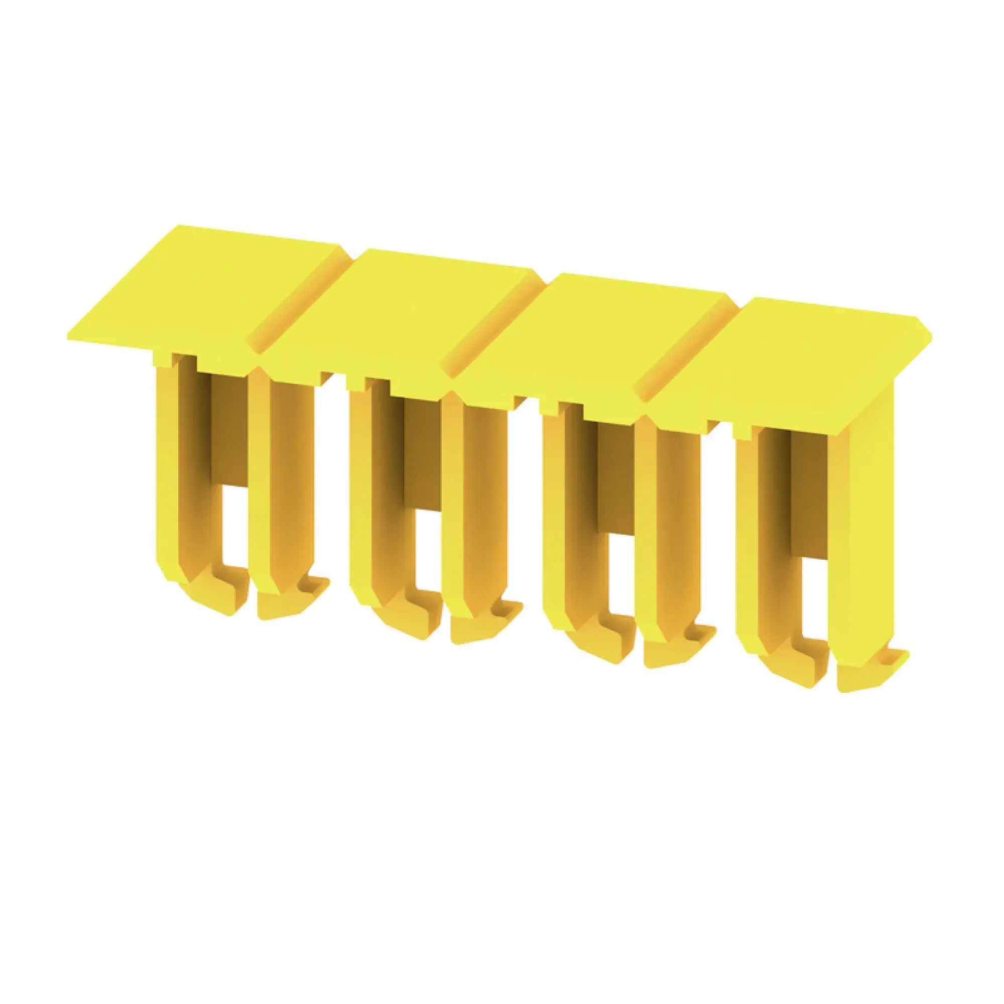 Weidmüller 1609080000 Terminal cover, yellow, Wemid, Height: 24.3 mm, Width: 8.94 mm, Depth: 11.86 mm, V-0 (img_001)