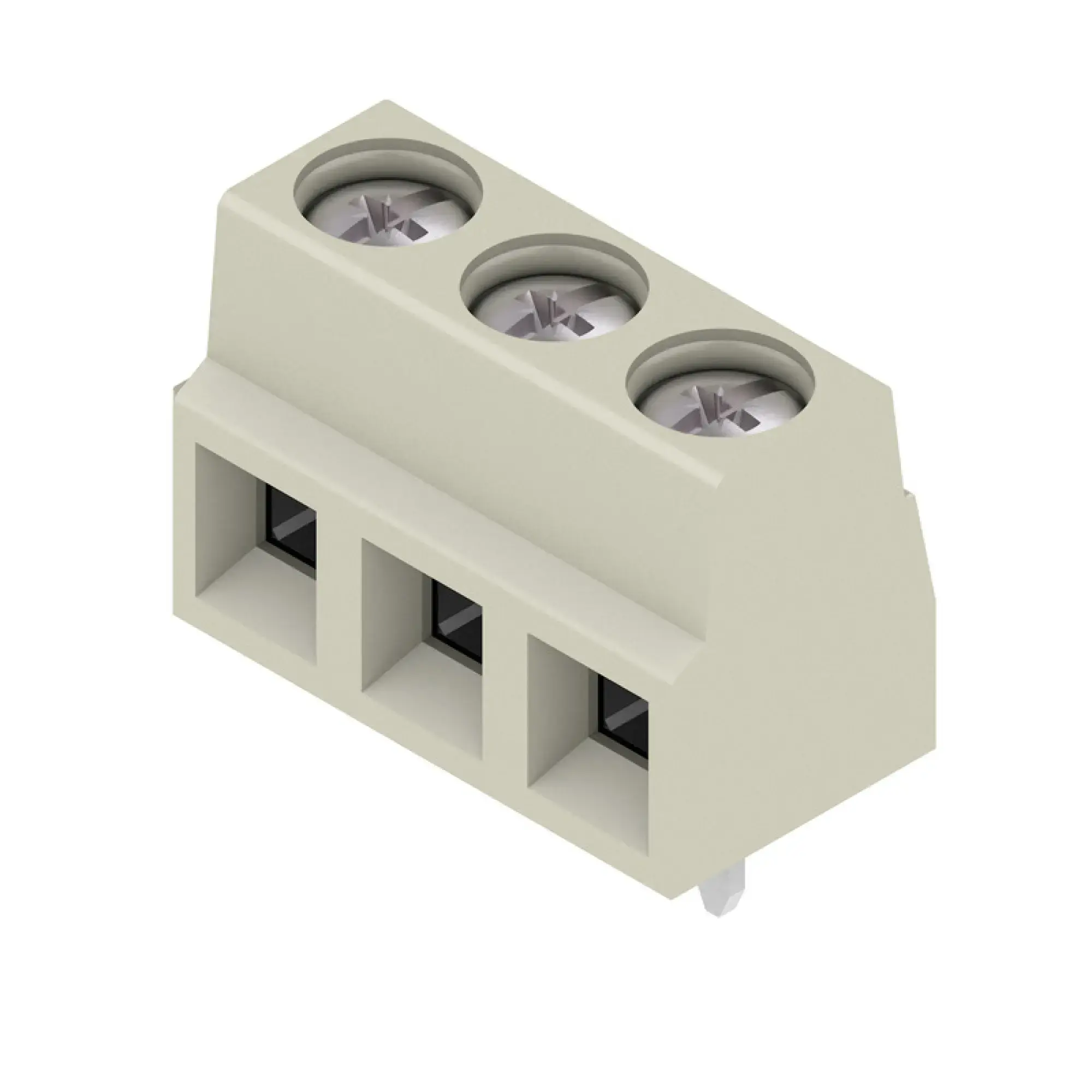 Weidmüller 1810970000 PCB terminal, 320 V, 17.5 A, Pitch in mm: 5.08, 1.5 mm², Number of poles: 3, Clamping yoke connection, THT solder connection, 90°, Box (img_001) Weidmüller 1810970000 PCB terminal, 320 V, 17.5 A, Pitch in mm: 5.08, 1.5 mm², Number of poles: 3, Clamping yoke connection, THT solder connection, 90°, Box (img_001)