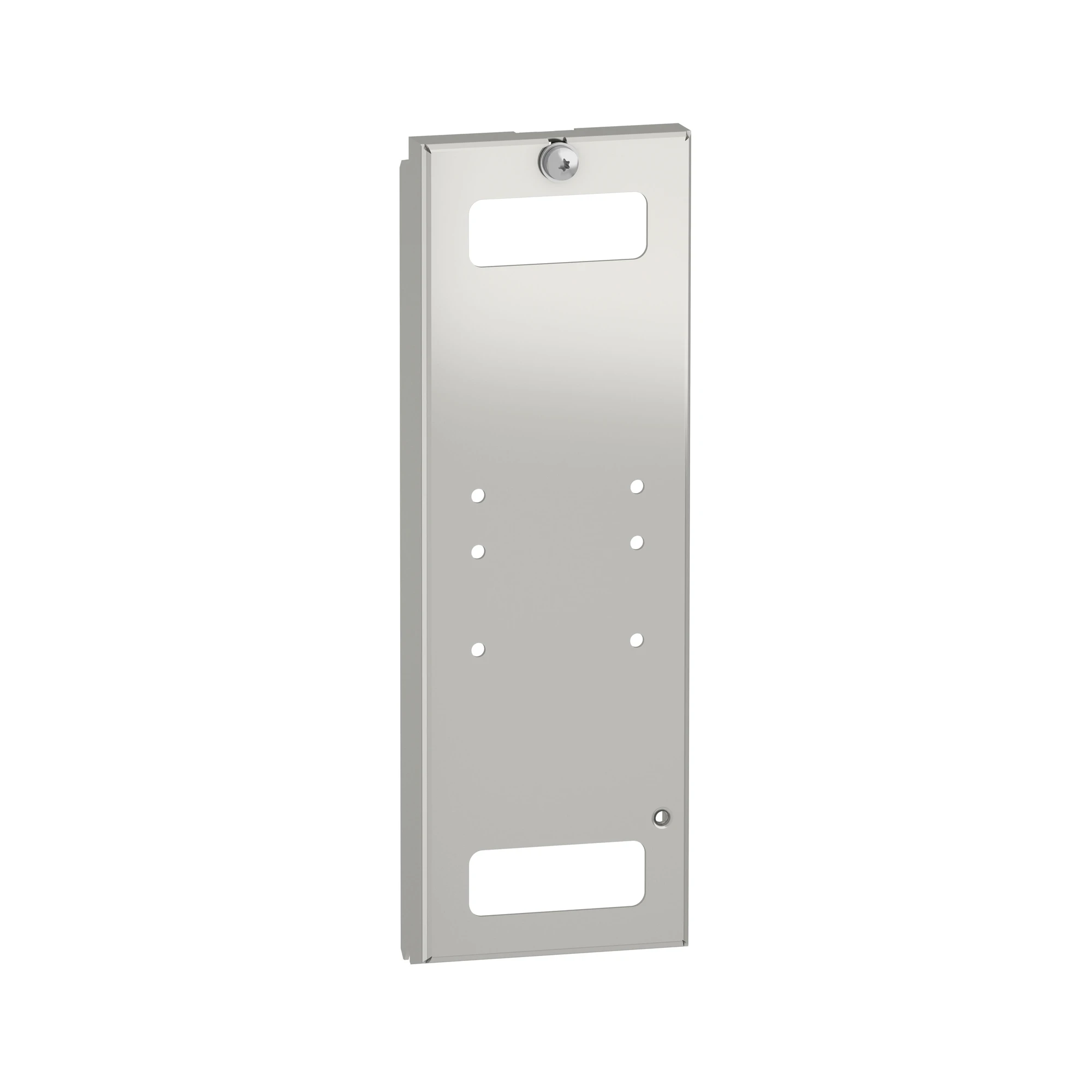Schneider Electric NSYME03012A Function plate, H300xB100, 2 windows stainless steel - Cellean (img_001) Schneider Electric NSYME03012A Function plate, H300xB100, 2 windows stainless steel - Cellean (img_001)