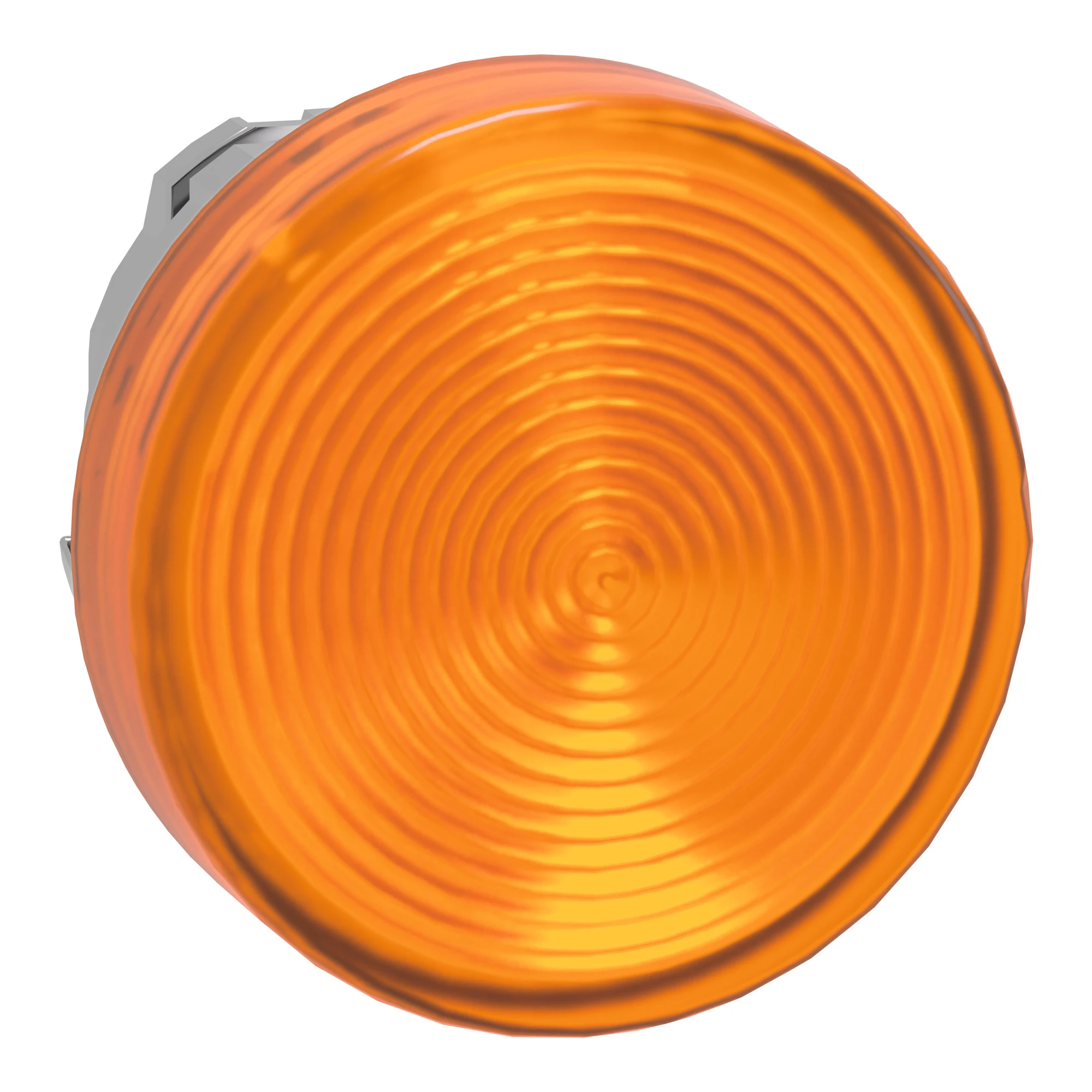 Schneider Electric ZB4BV053S Pilot light, front element, Harmony XB4, metal, 22mm, orange, for universal LED, grooved dome (img_001)