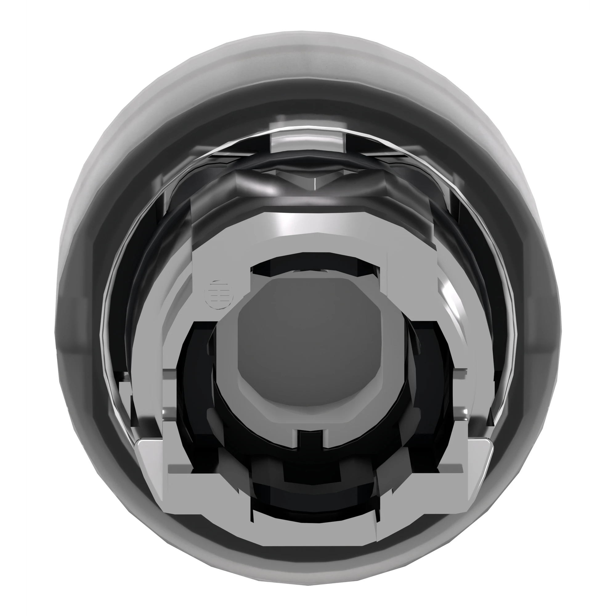Schneider Electric ZB4BW553 Illuminated Push Button, Front Element, Harmony XB4, Metal, 22mm, Orange, Momentary, with Protective Cap, for Universal LED (img_002)