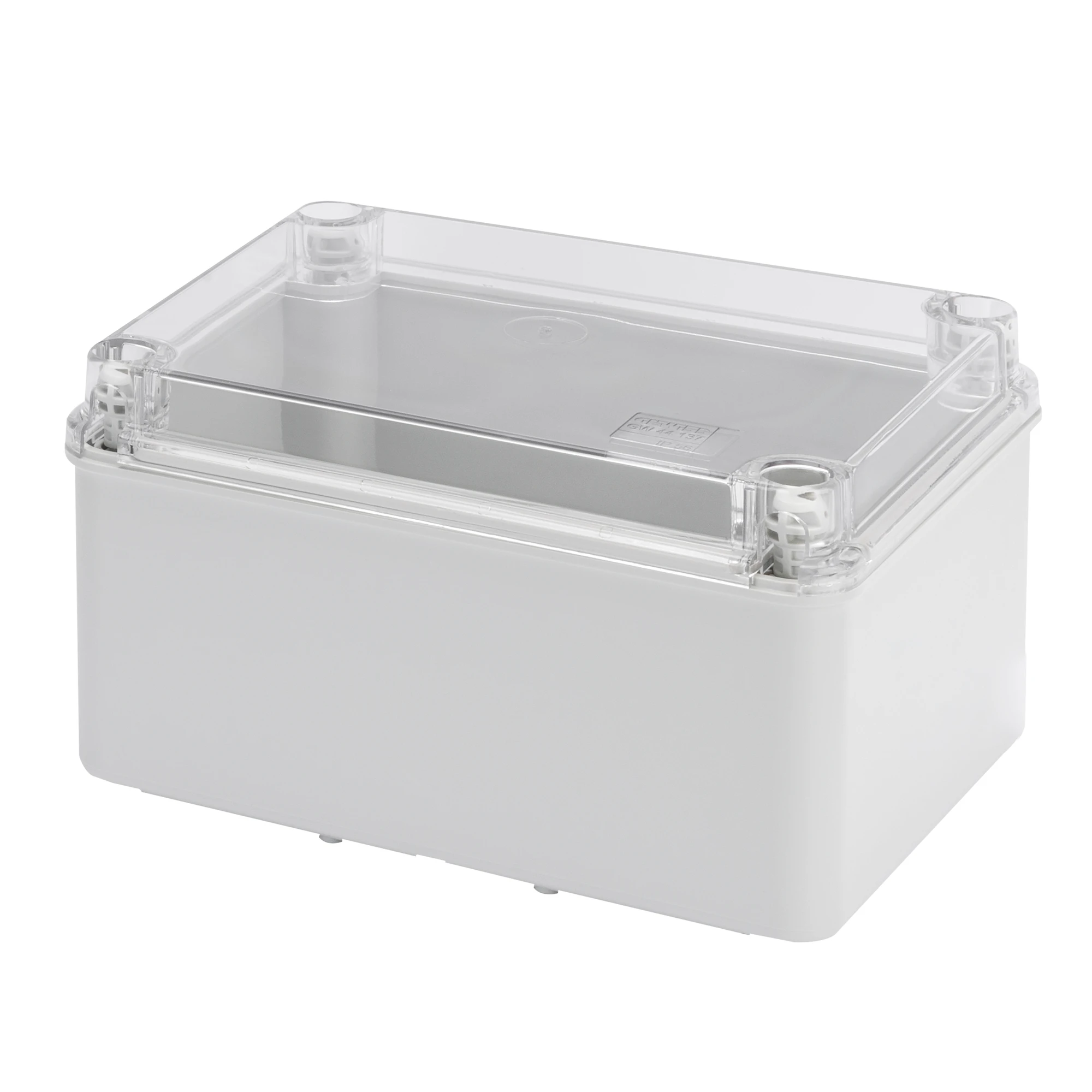 GEWISS GW44140 JUNCTION BOX WITH HIGH CAPACITY BOTTOM AND TRANSPARENT PLAIN SCREWED LID - IP56 - INTERNAL DIMENSIONS 380X300X170 - SMOOTH WALLS - GREY RAL 7035 (img_001) GEWISS GW44140 JUNCTION BOX WITH HIGH CAPACITY BOTTOM AND TRANSPARENT PLAIN SCREWED LID - IP56 - INTERNAL DIMENSIONS 380X300X170 - SMOOTH WALLS - GREY RAL 7035 (img_001)