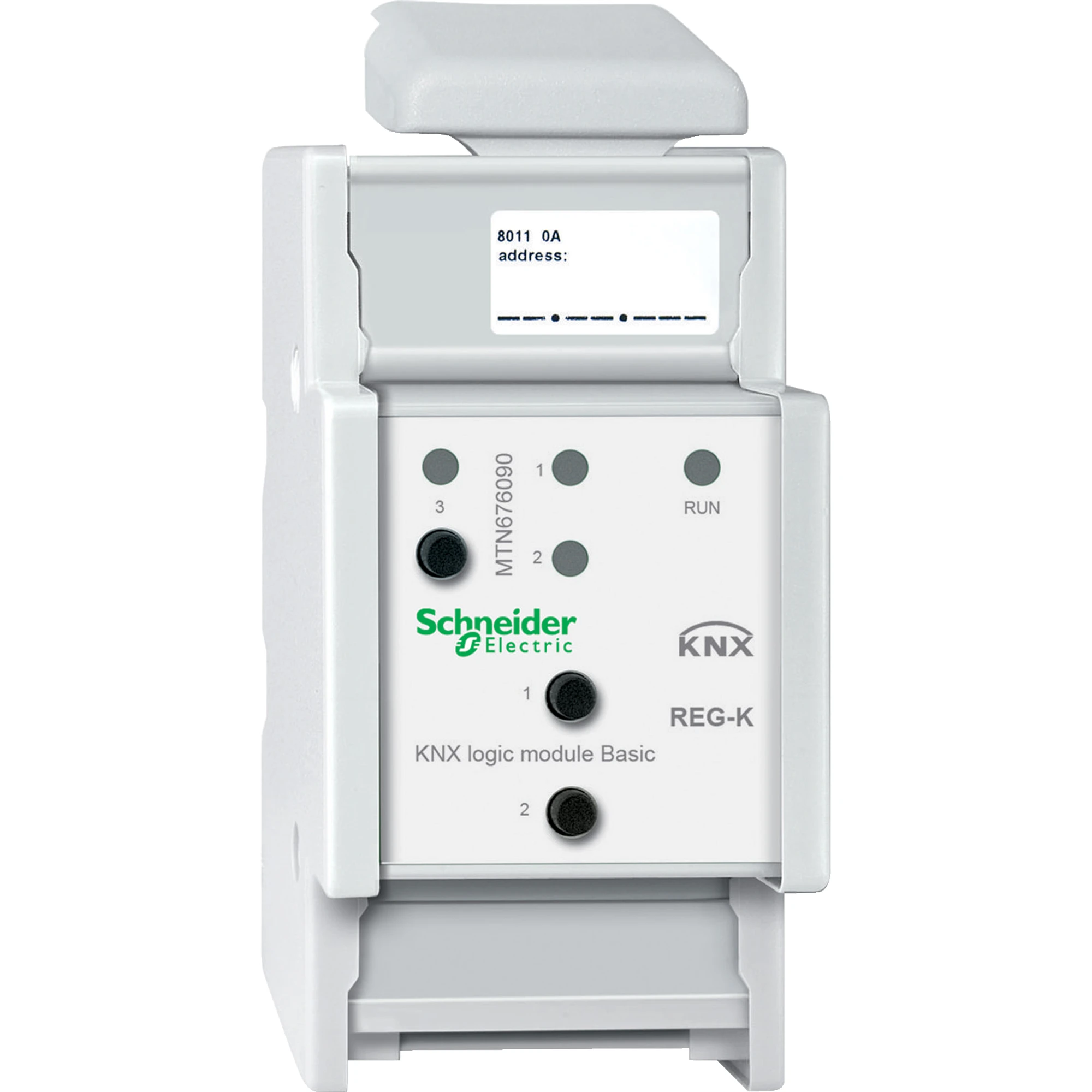 Schneider Electric MTN676090 KNX Logic Module Basic REG-K, light grey (img_001) Schneider Electric MTN676090 KNX Logic Module Basic REG-K, light grey (img_001)