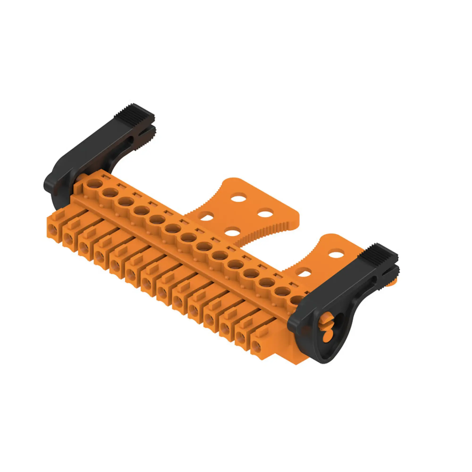 Weidmüller 2442280000 PCB connector (wire connection), 160 V, 17.5 A, Pitch in mm: 3.81, 1.5 mm², Number of poles: 14, Clamping yoke connection, Box (img_001)